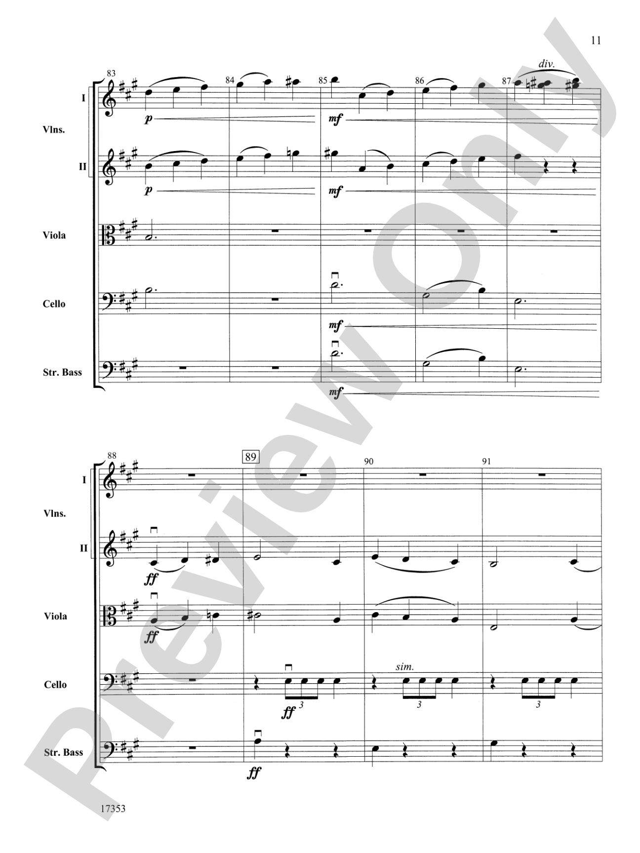 Capriccio Italien: String Orchestra Conductor Score & Parts