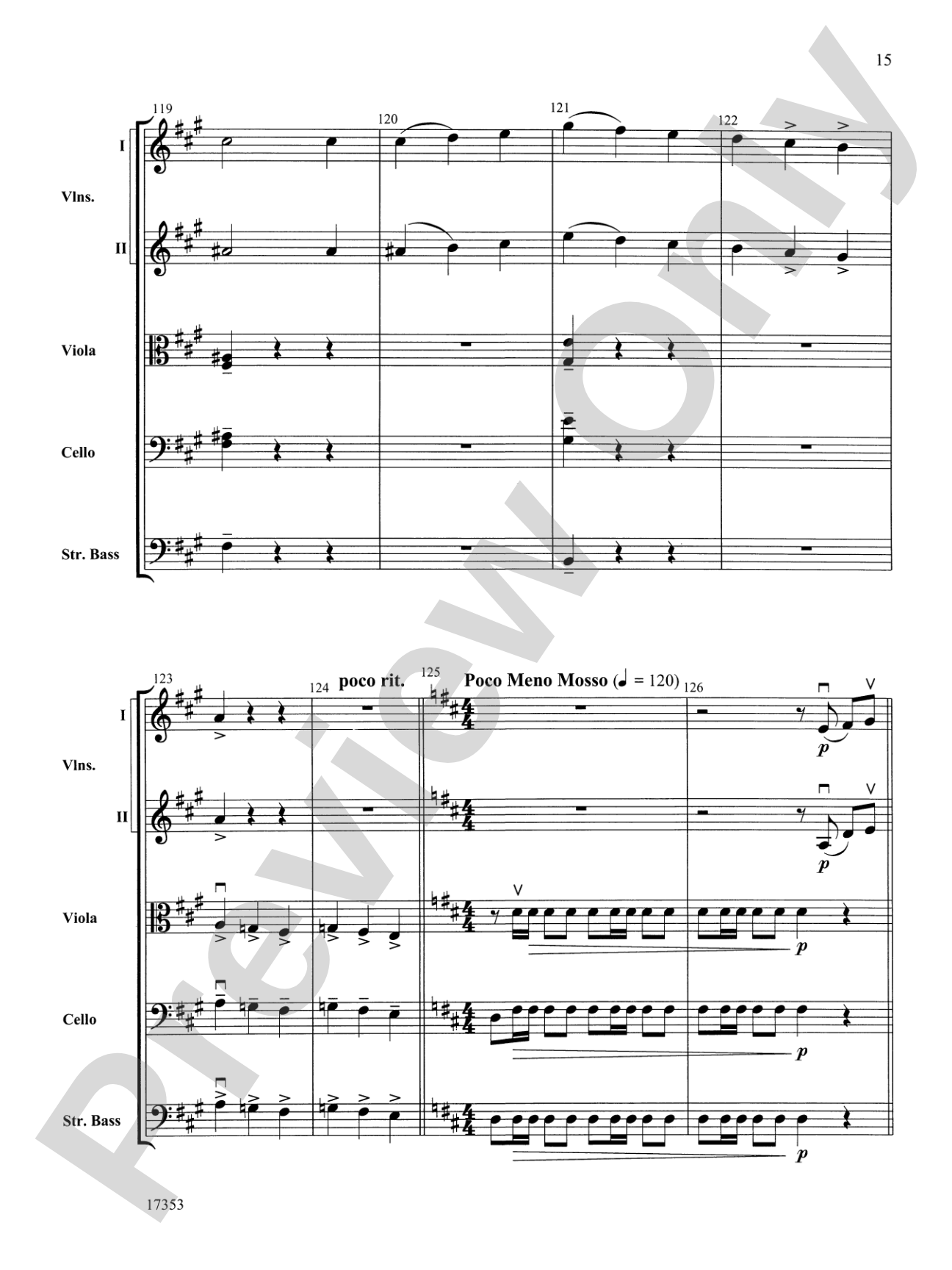 Capriccio Italien: String Orchestra Conductor Score & Parts