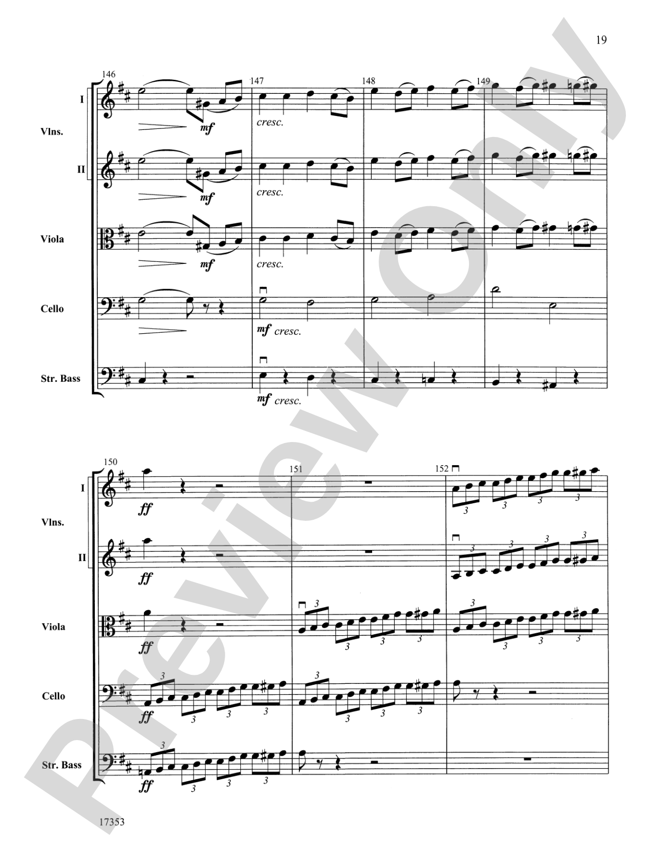Capriccio Italien: String Orchestra Conductor Score & Parts