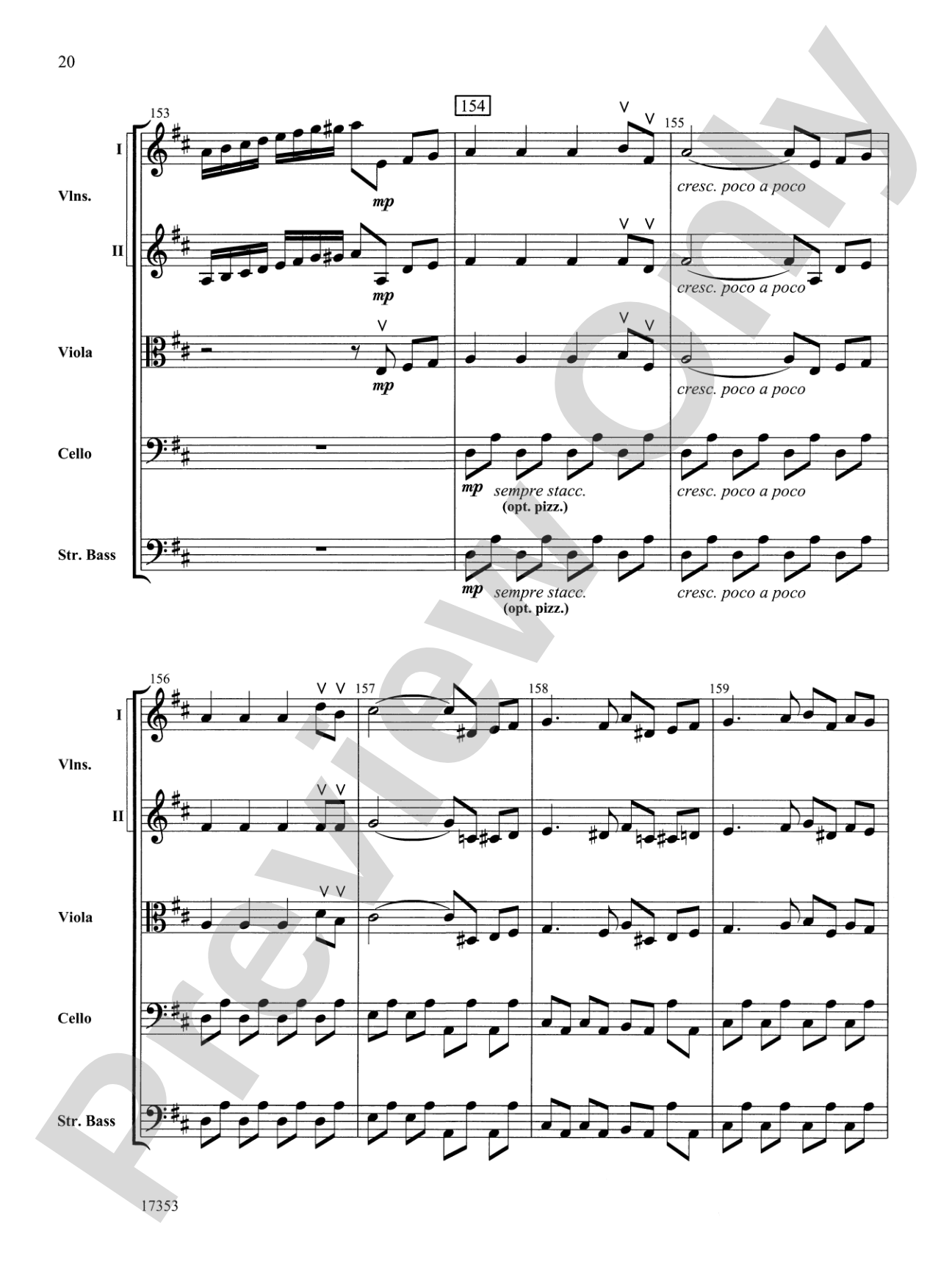 Capriccio Italien: String Orchestra Conductor Score & Parts