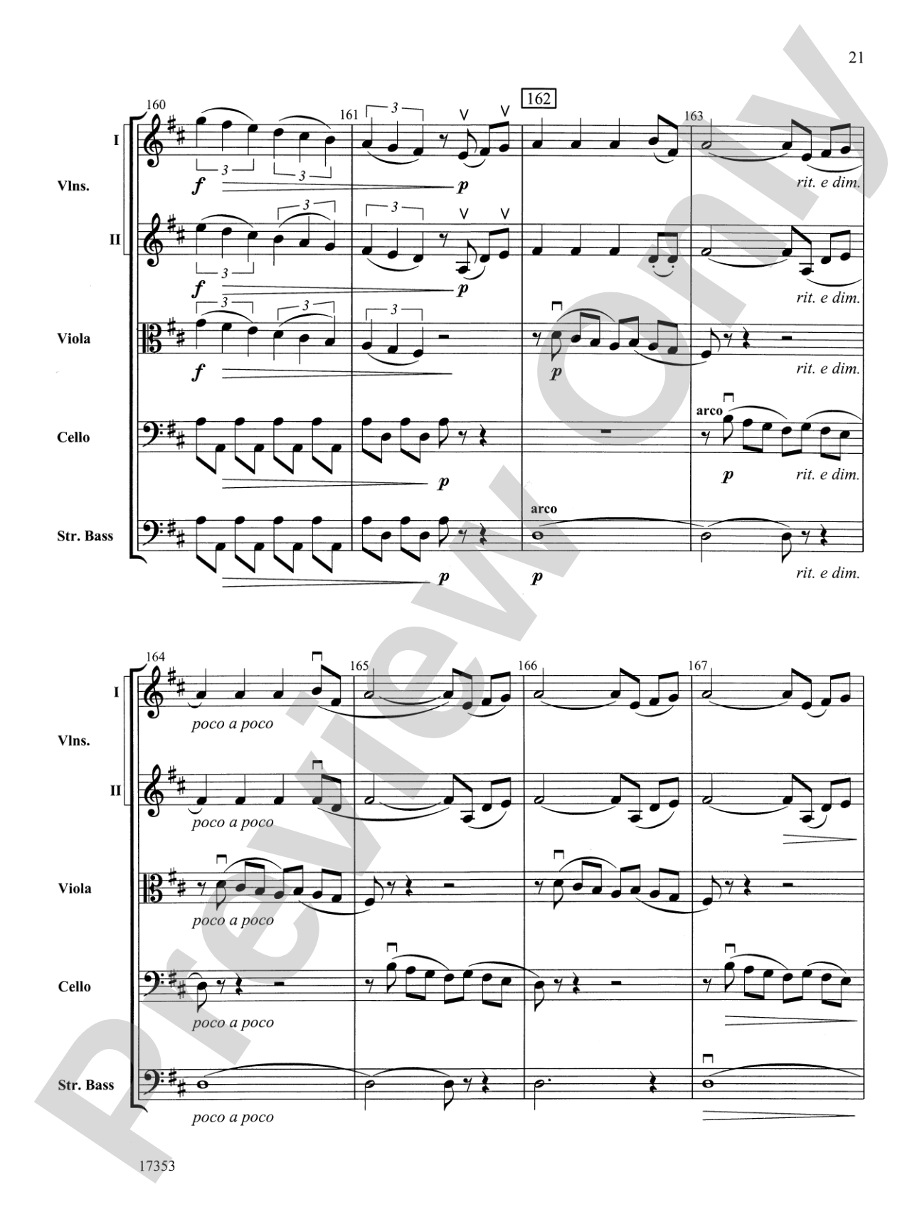 Capriccio Italien: String Orchestra Conductor Score & Parts