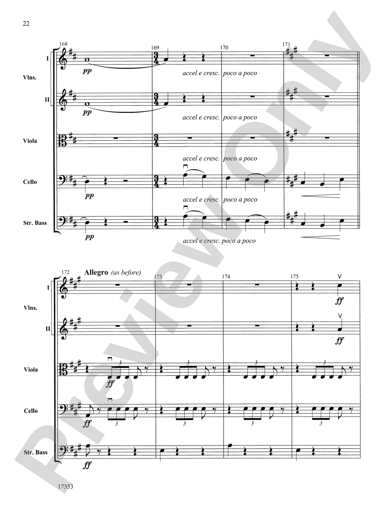 Capriccio Italien: String Orchestra Conductor Score & Parts