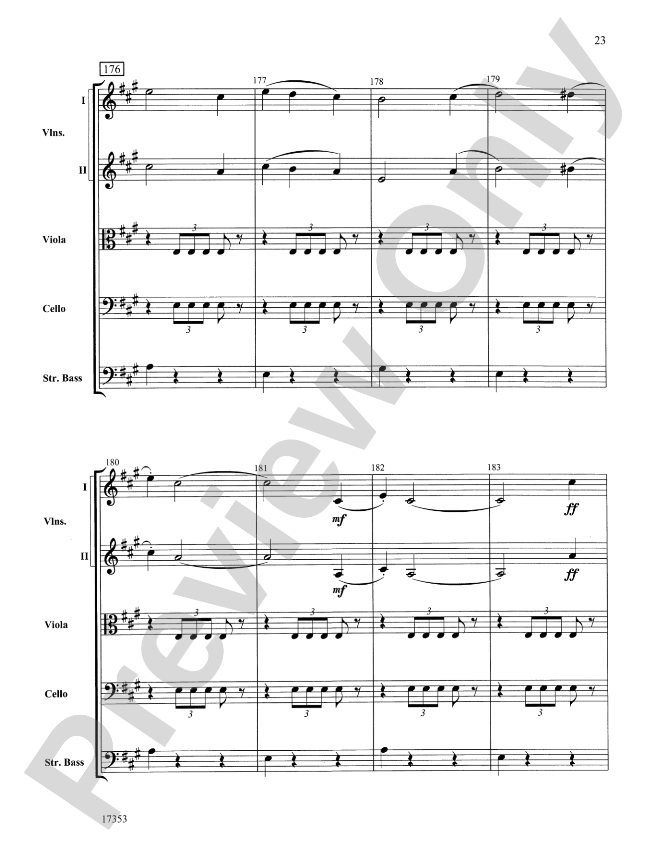 Capriccio Italien: String Orchestra Conductor Score & Parts