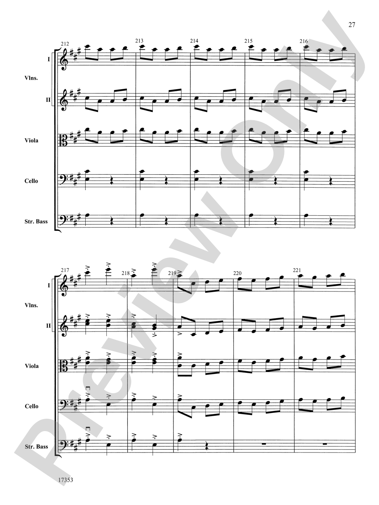 Capriccio Italien: String Orchestra Conductor Score & Parts