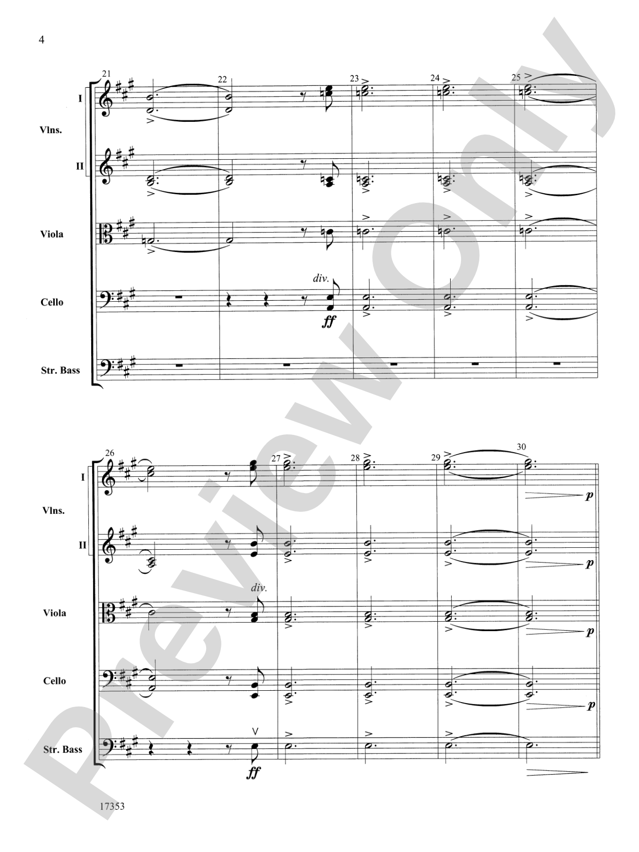Capriccio Italien: String Orchestra Conductor Score & Parts