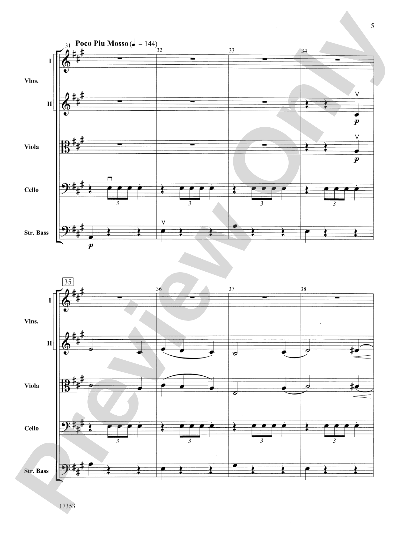 Capriccio Italien: String Orchestra Conductor Score & Parts
