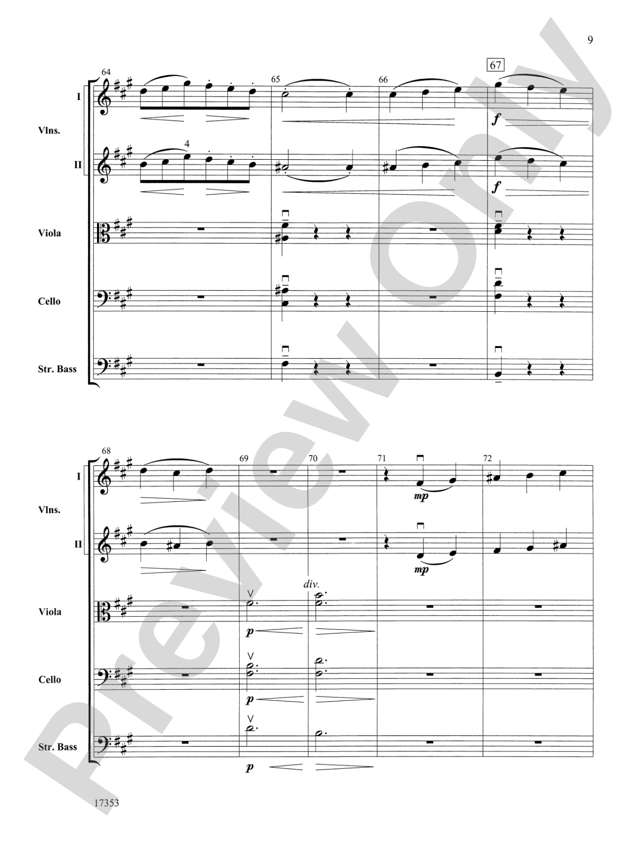 Capriccio Italien: String Orchestra Conductor Score & Parts