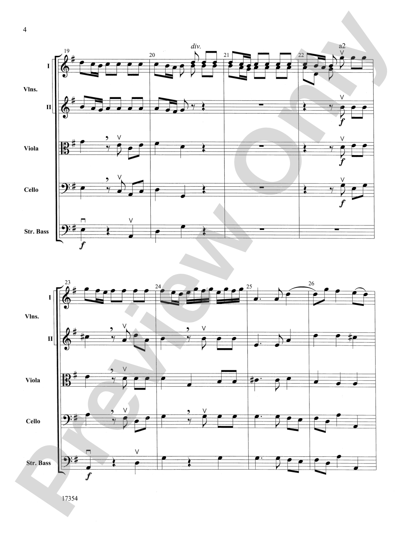 Hornpipe (from Water Music): String Orchestra Conductor Score & Parts