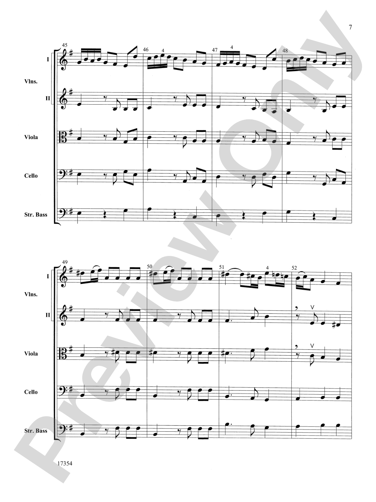 Hornpipe (from Water Music): String Orchestra Conductor Score & Parts