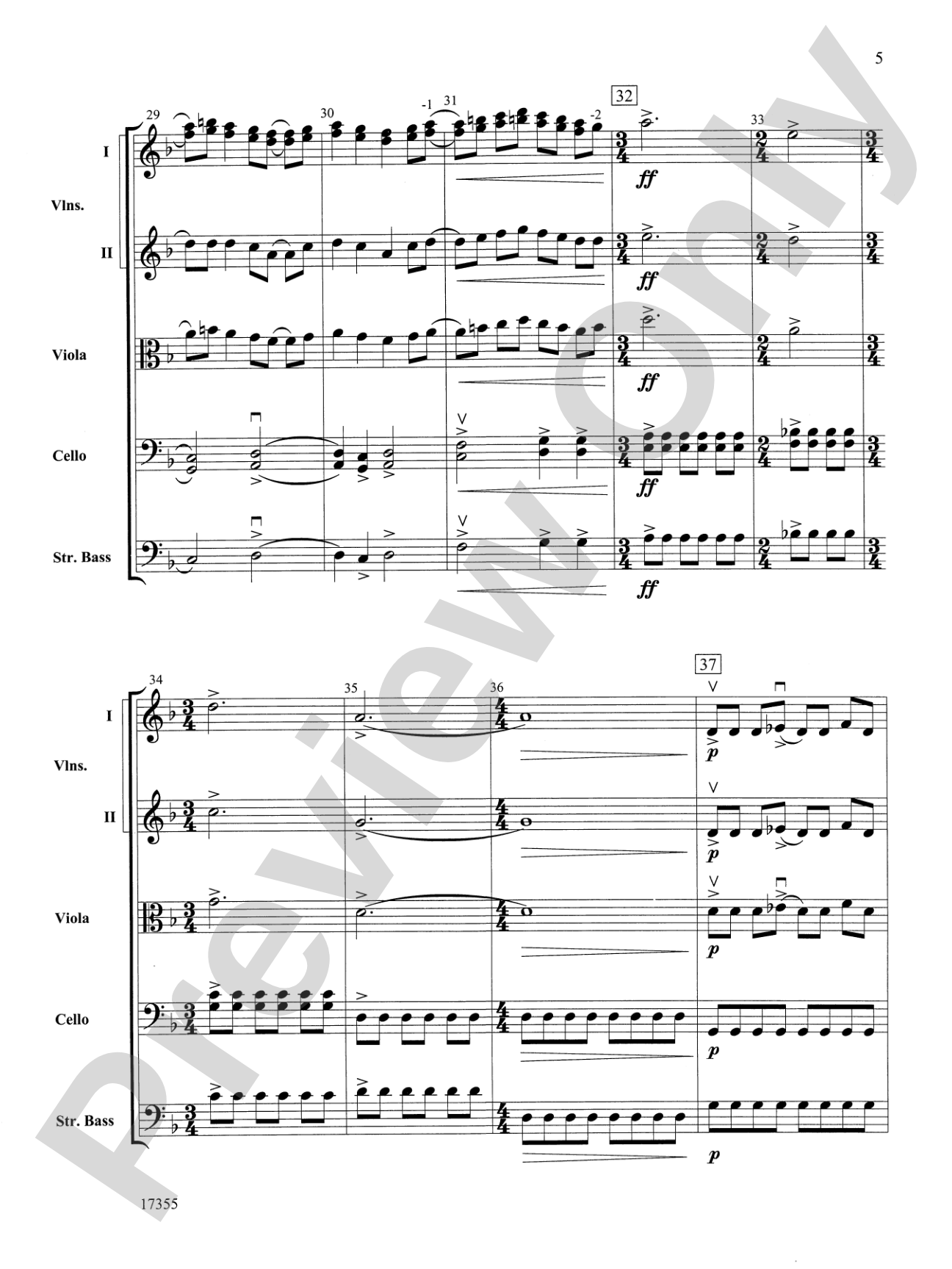 Mantras: String Orchestra Conductor Score & Parts