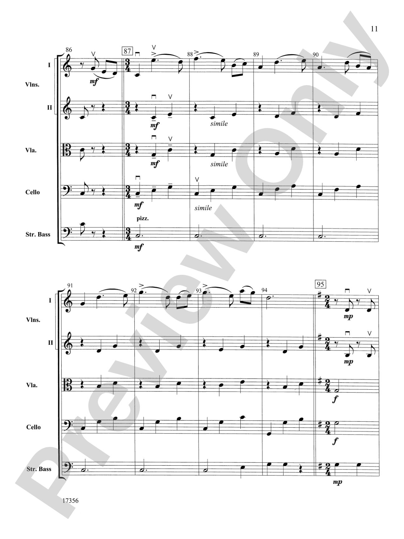 Alla Tchaikovsky: String Orchestra Conductor Score & Parts