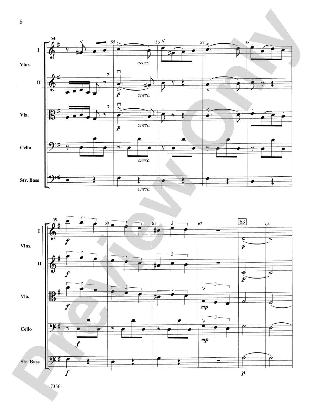 Alla Tchaikovsky: String Orchestra Conductor Score & Parts