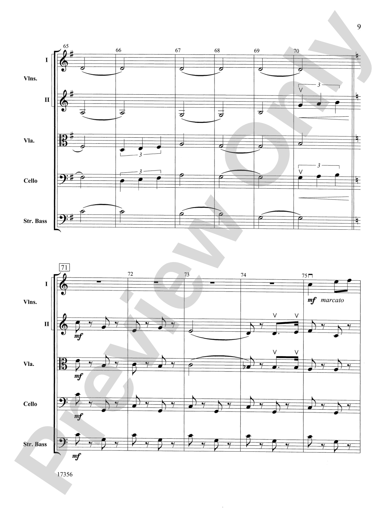 Alla Tchaikovsky: String Orchestra Conductor Score & Parts