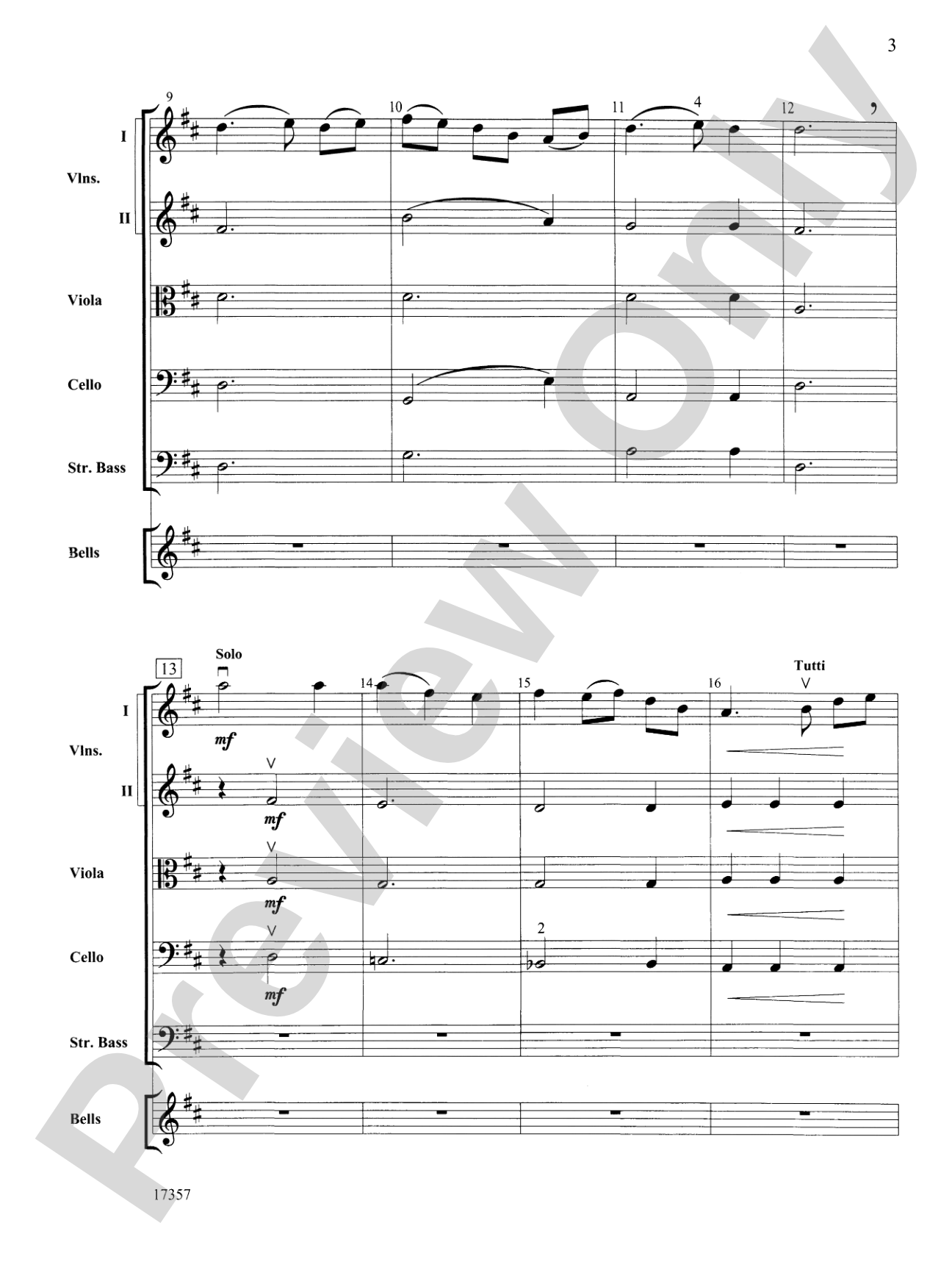 Korean Folk Tune: String Orchestra Conductor Score & Parts