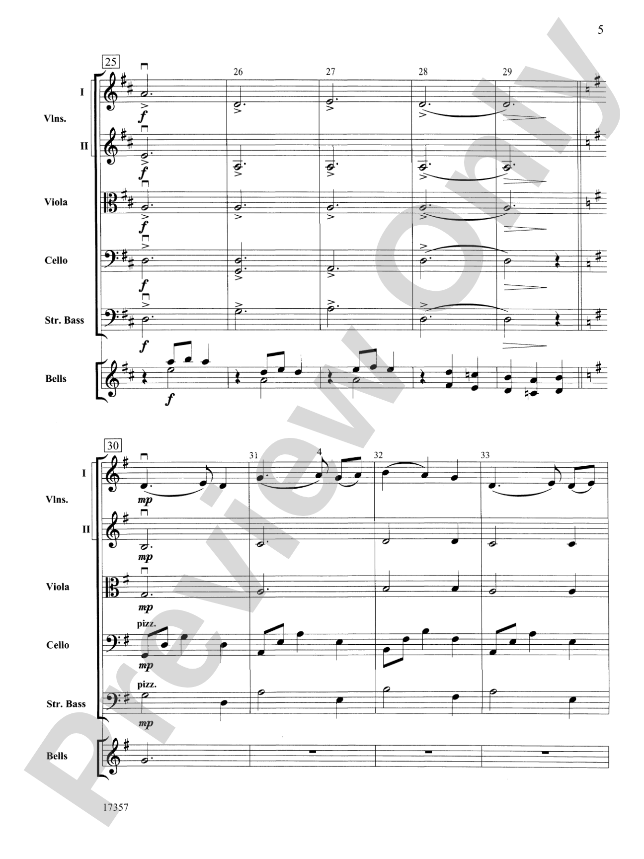 Korean Folk Tune: String Orchestra Conductor Score & Parts