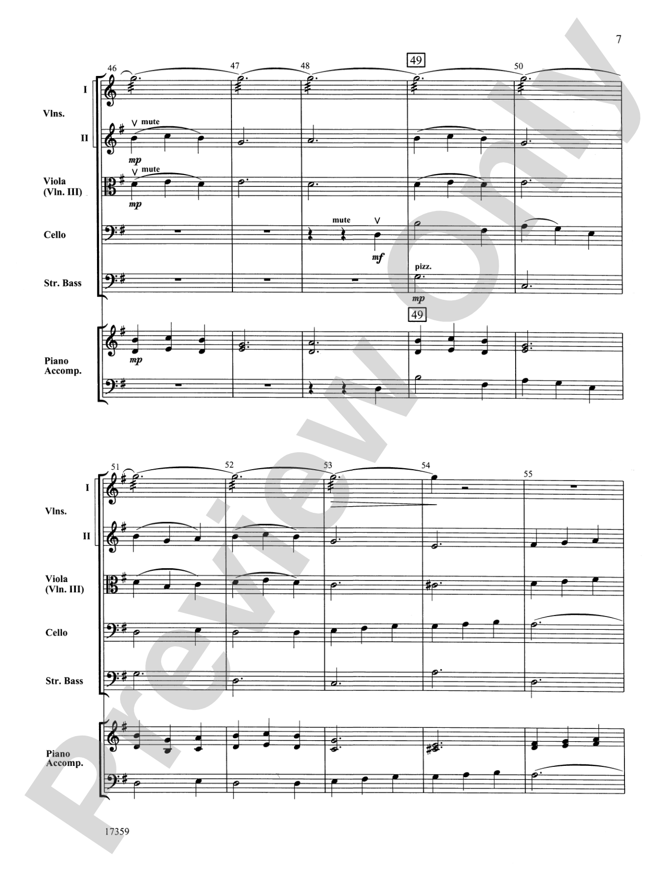 A Christmas Suite: String Orchestra Conductor Score & Parts