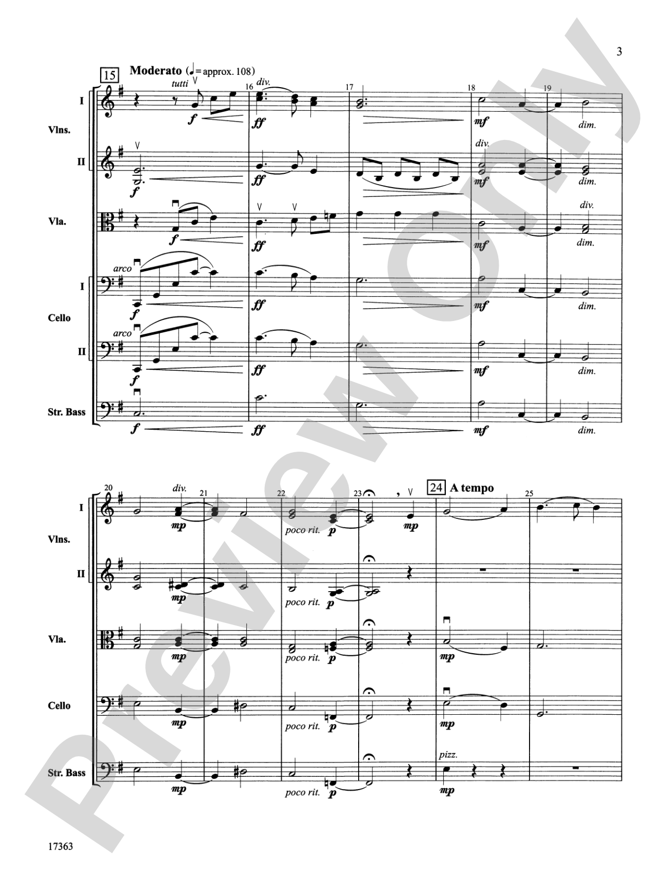 Greensleeves: String Orchestra Conductor Score & Parts