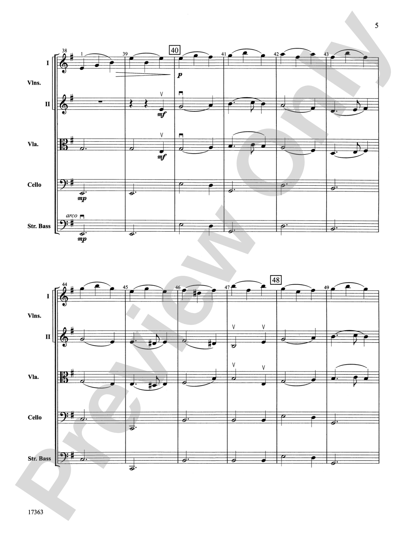 Greensleeves: String Orchestra Conductor Score & Parts