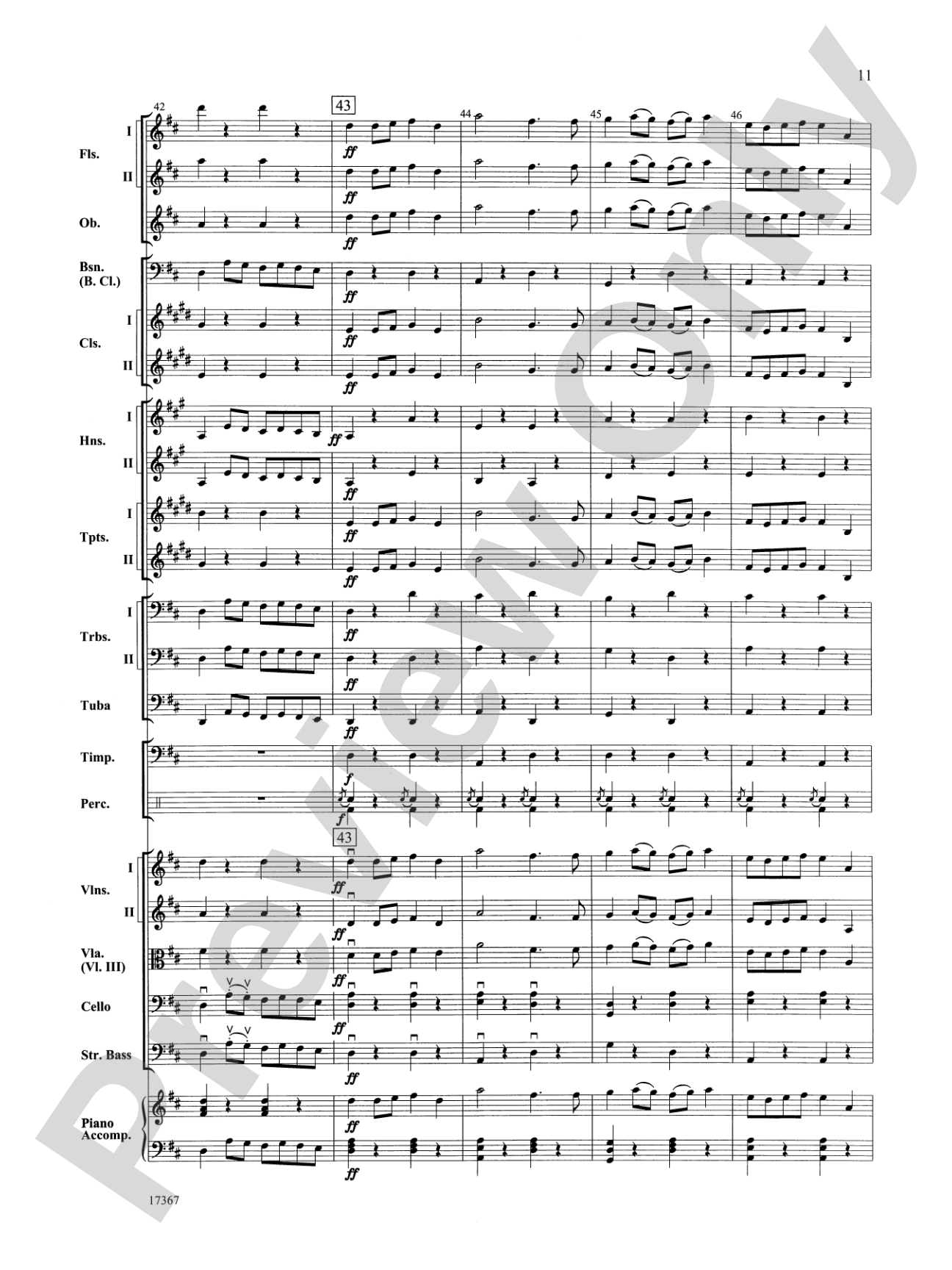 March Prelude: Full Orchestra Conductor Score & Parts