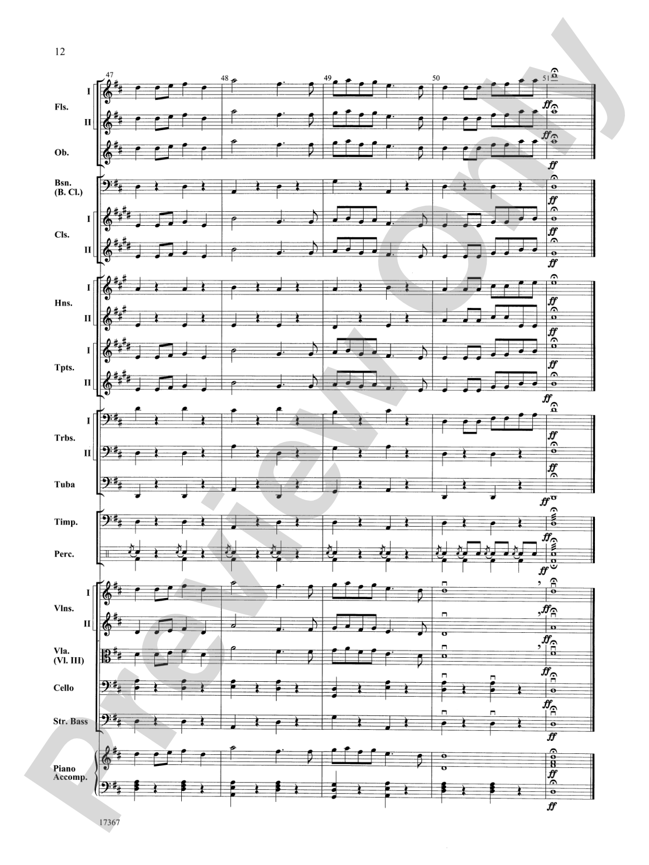 March Prelude: Full Orchestra Conductor Score & Parts