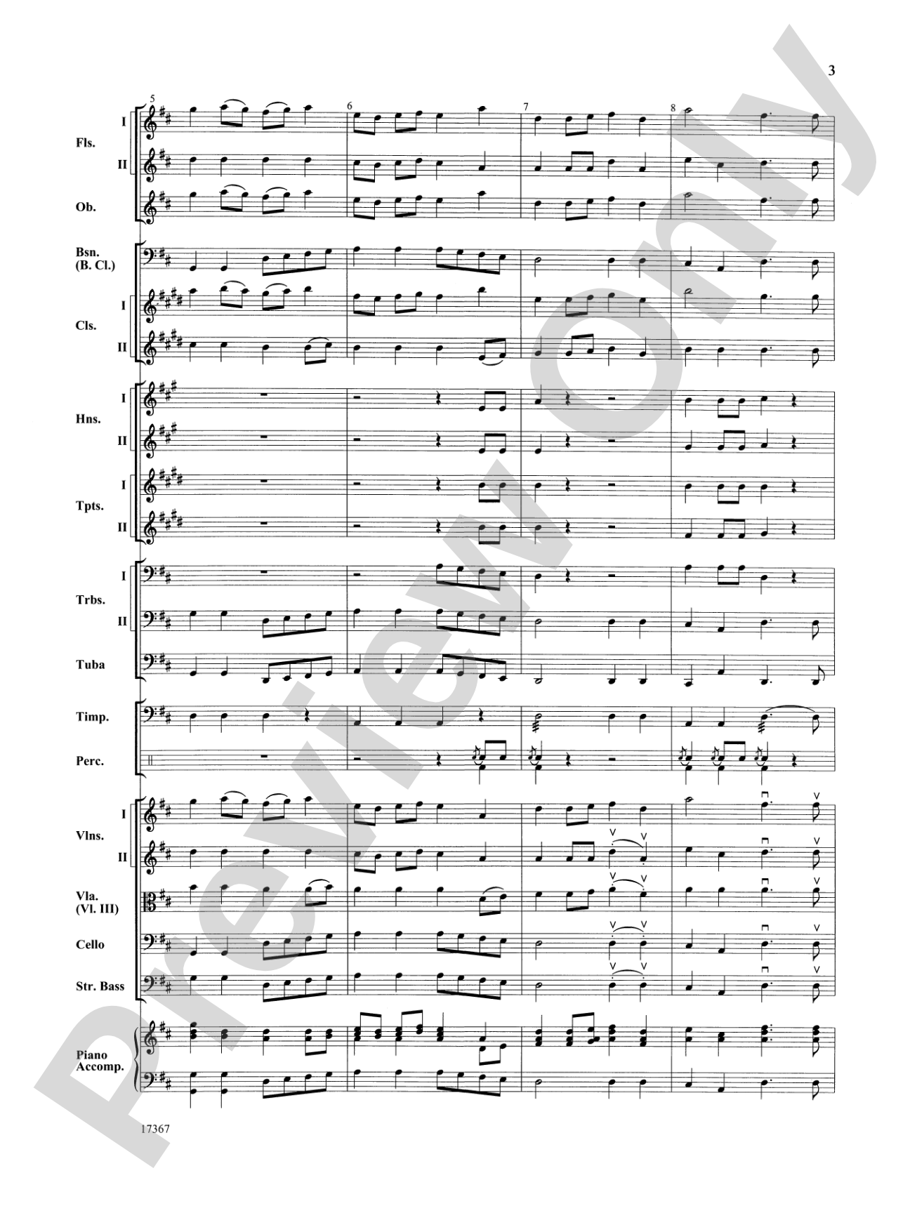 March Prelude: Full Orchestra Conductor Score & Parts