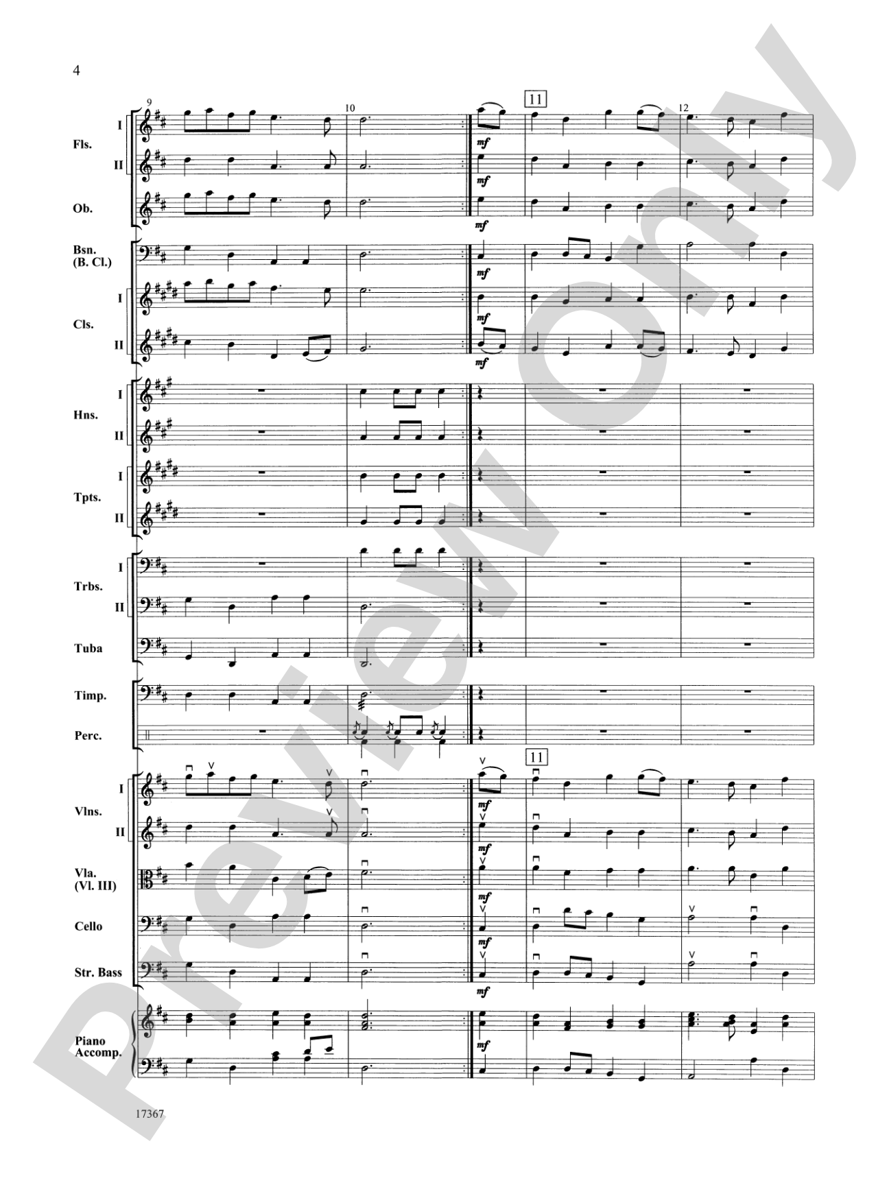 March Prelude: Full Orchestra Conductor Score & Parts