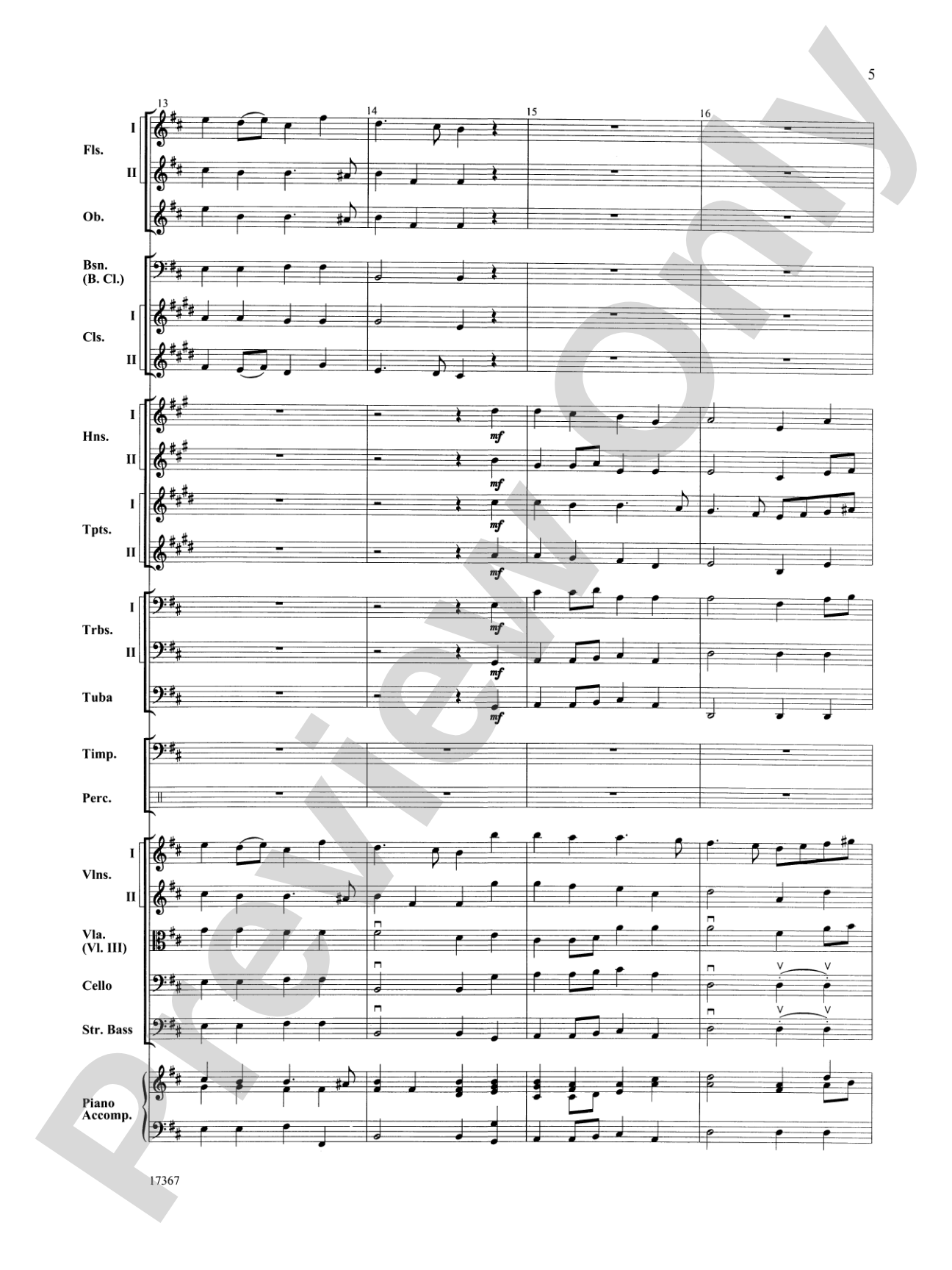 March Prelude: Full Orchestra Conductor Score & Parts
