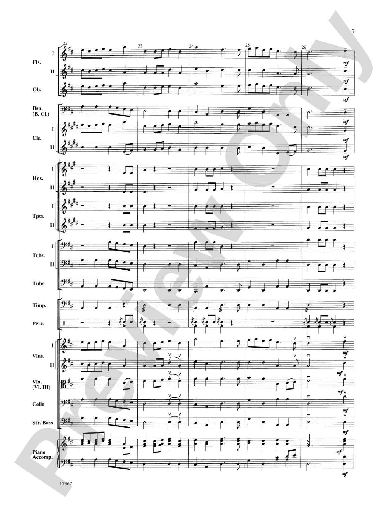 March Prelude: Full Orchestra Conductor Score & Parts