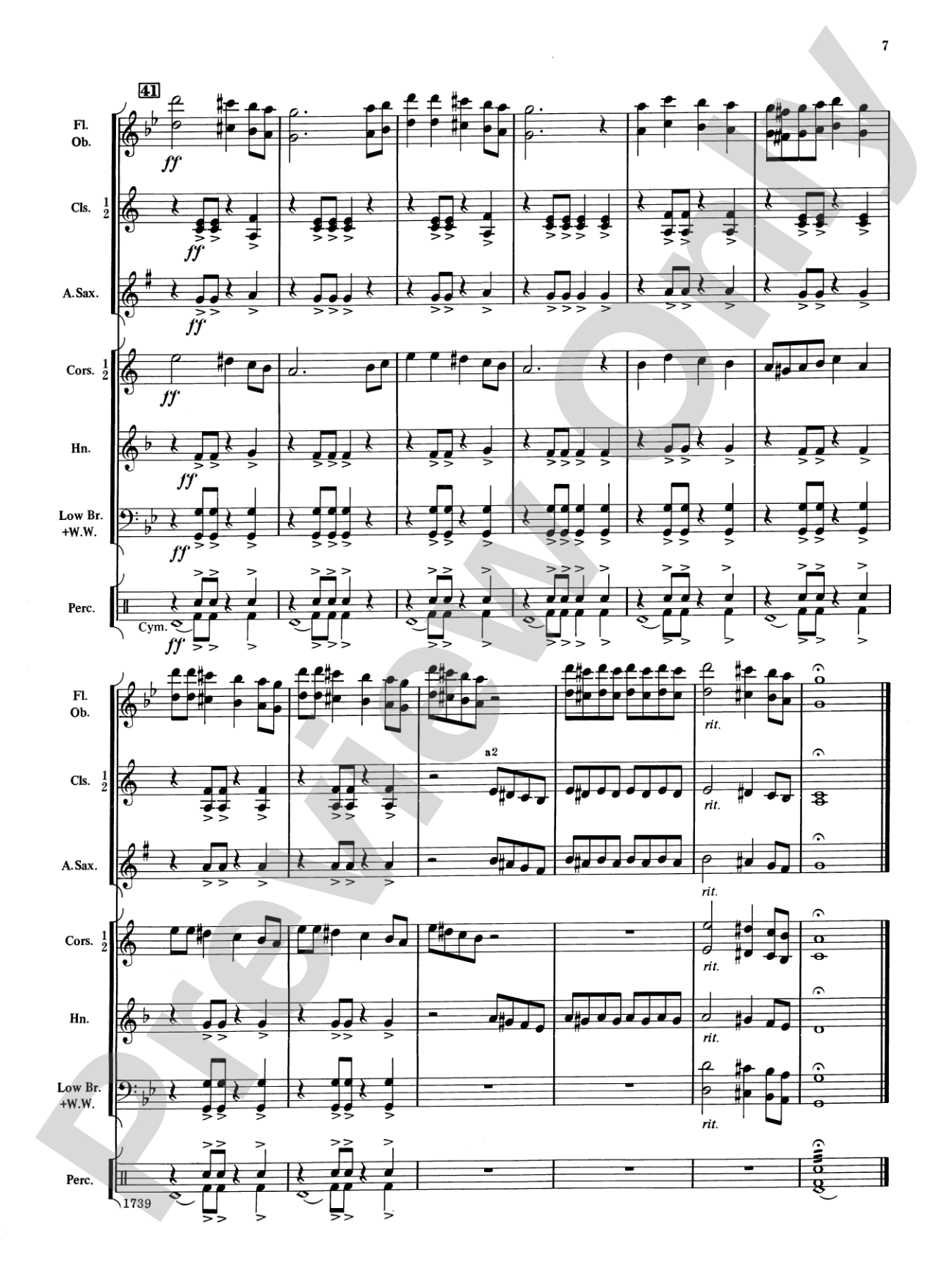 Marche Slave: Concert Band Conductor Score & Parts