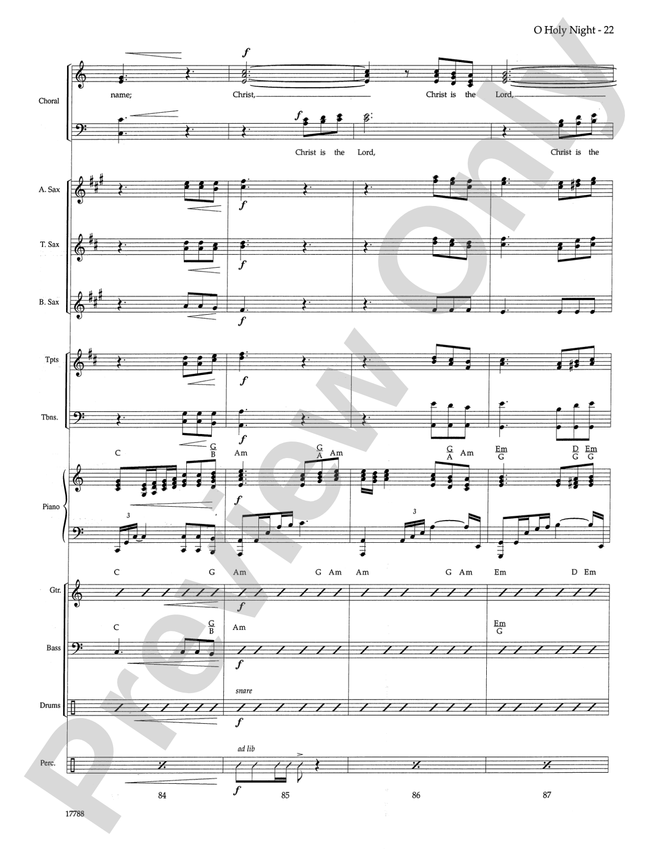 O Holy Night: Choral SoundPax