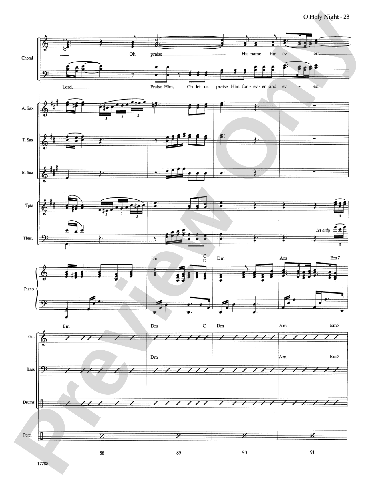 O Holy Night: Choral SoundPax