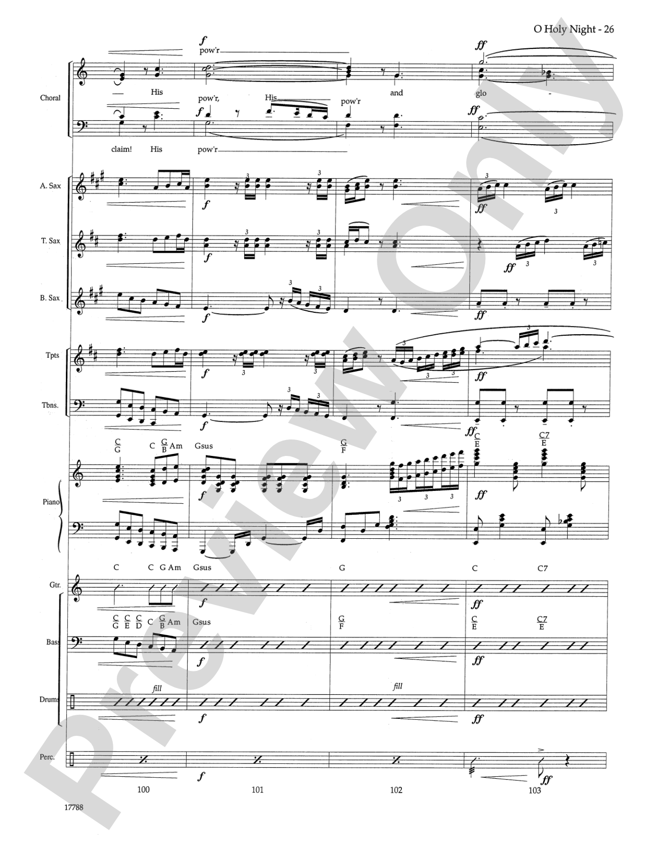 O Holy Night: Choral SoundPax