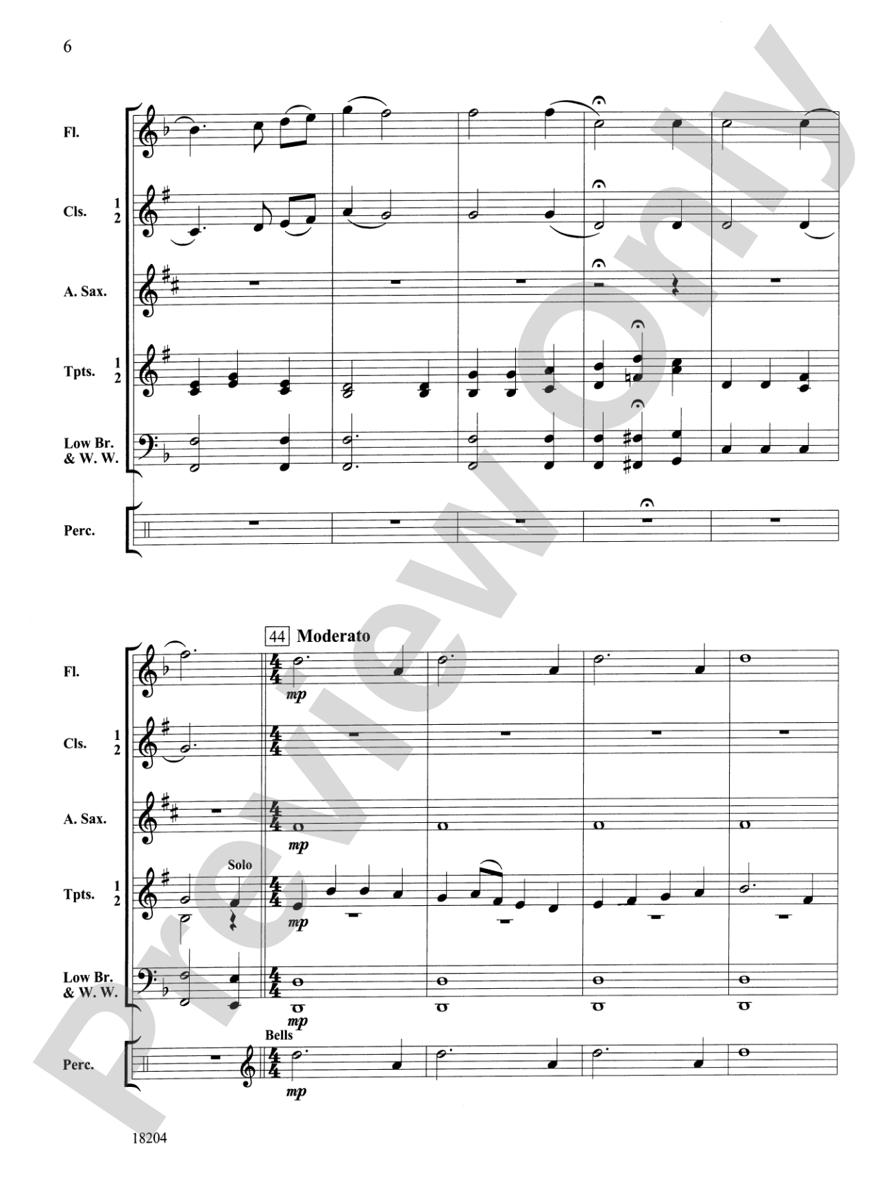 Carols in Concert: Concert Band Conductor Score & Parts