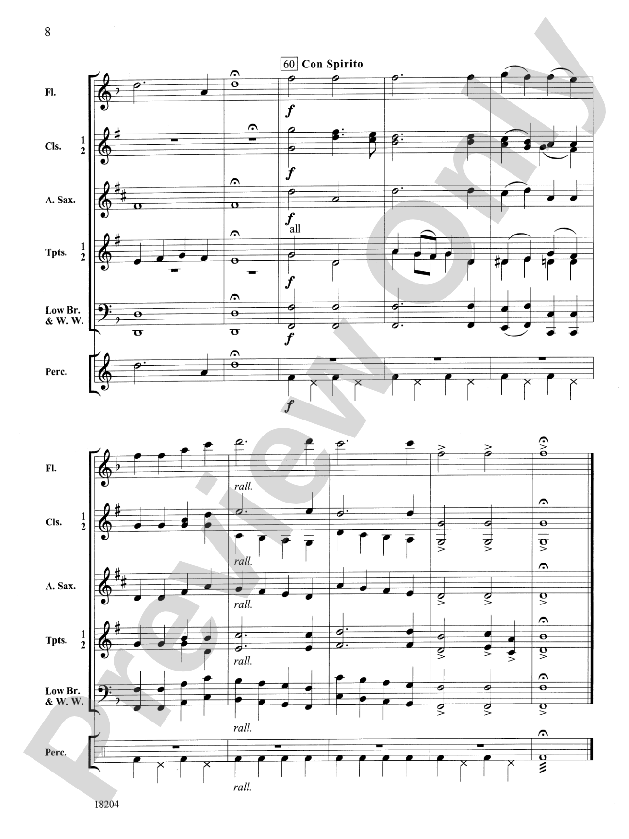 Carols in Concert: Concert Band Conductor Score & Parts