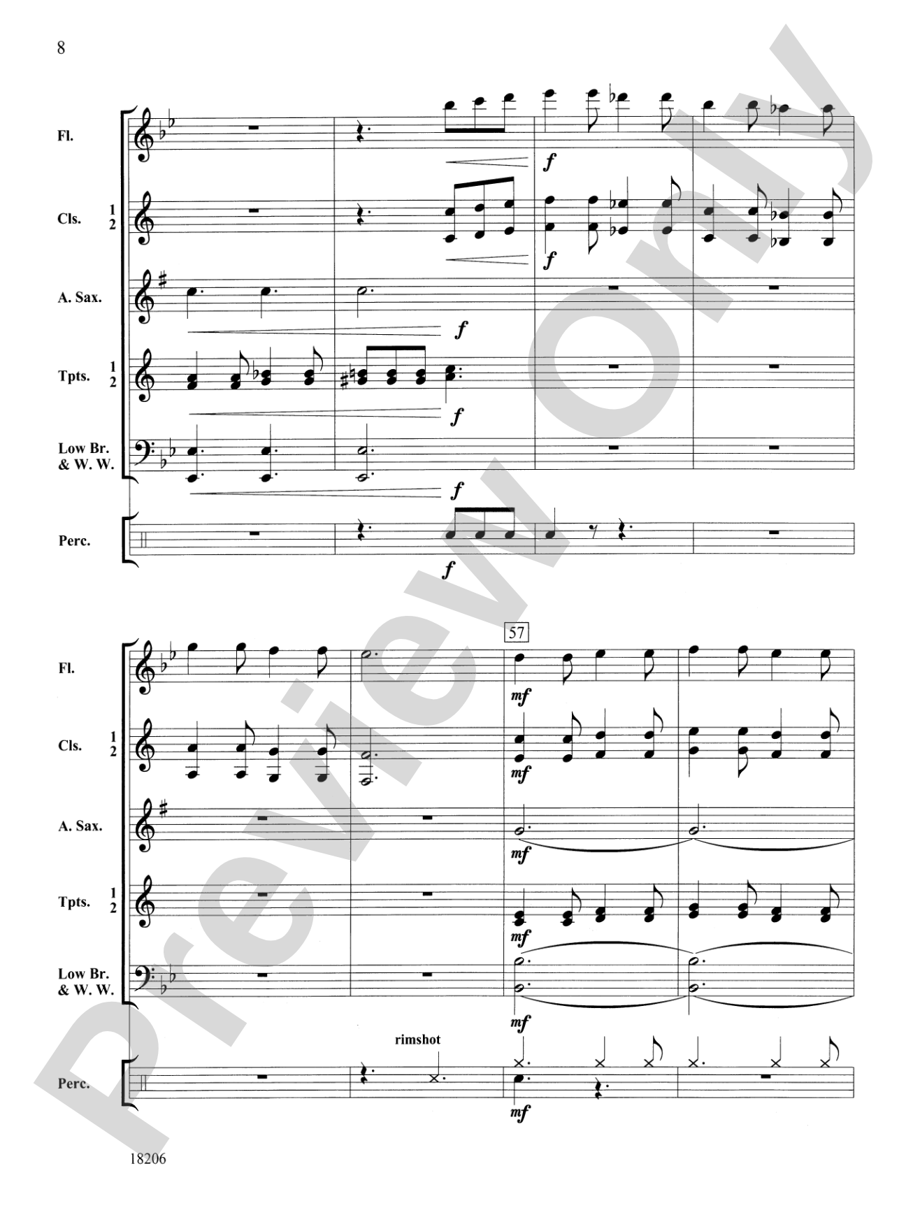 Nothin' but the Blues: Concert Band Conductor Score & Parts