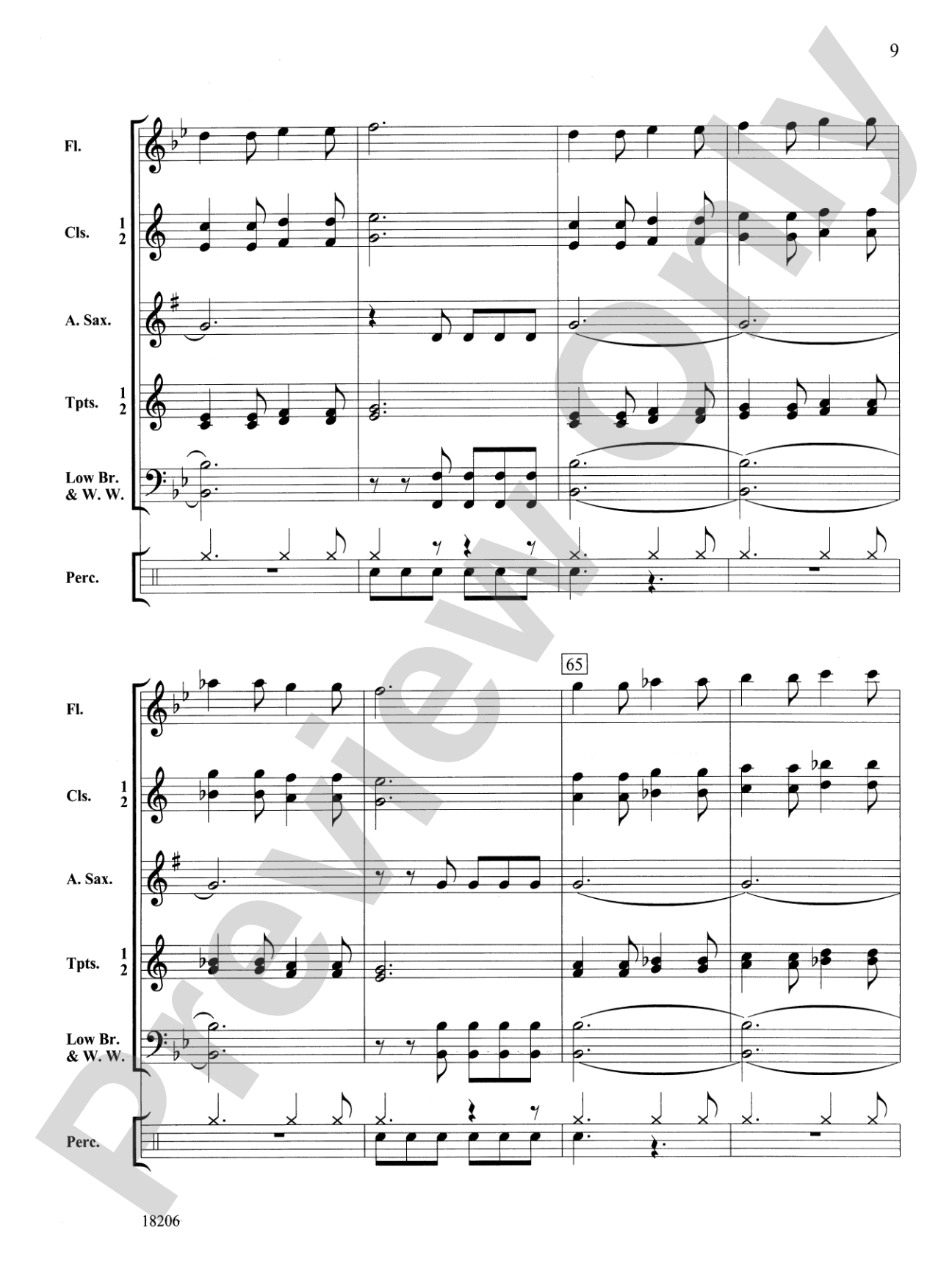 Nothin' but the Blues: Concert Band Conductor Score & Parts