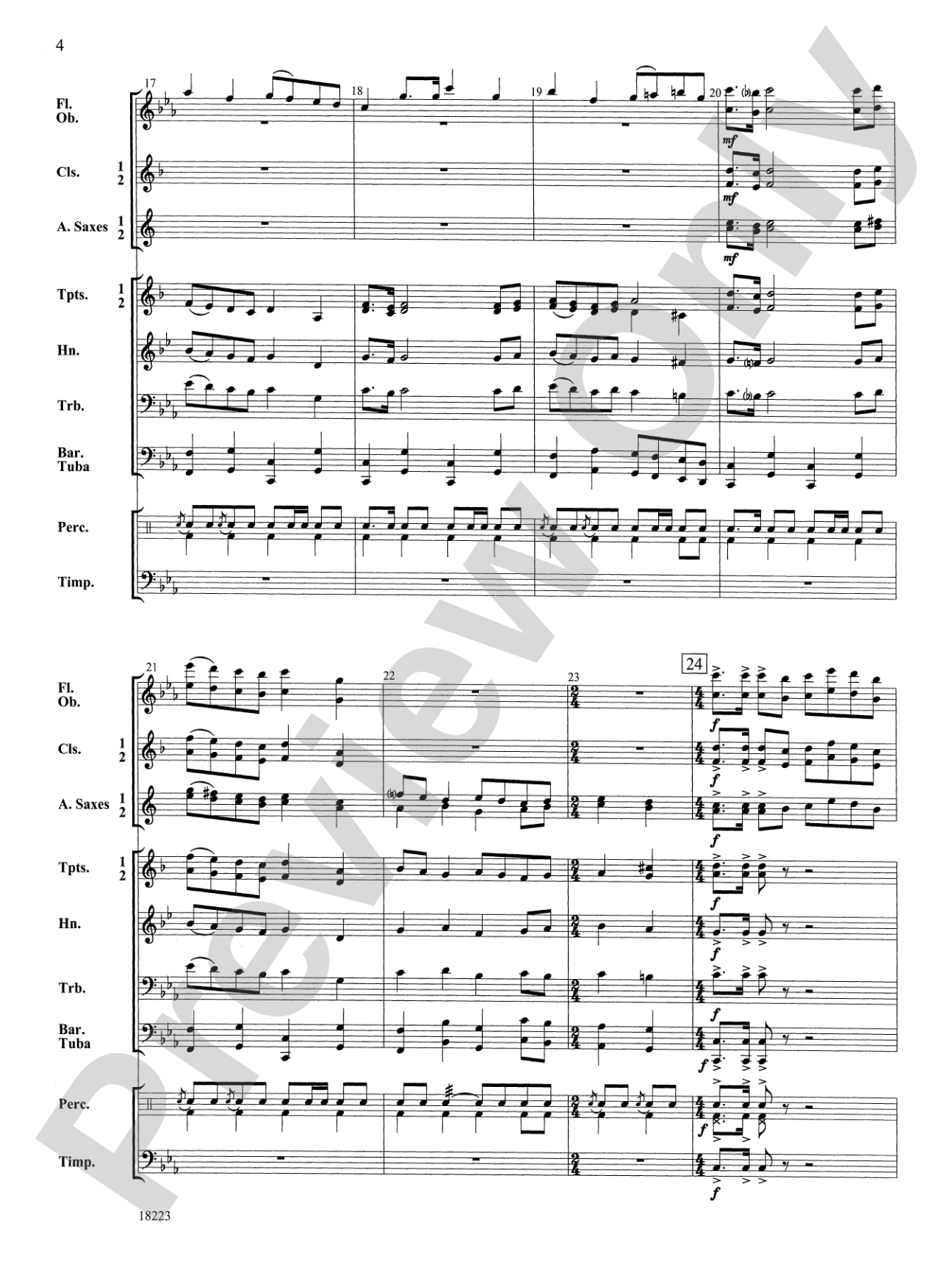 March to Castle Rock: Concert Band Conductor Score & Parts