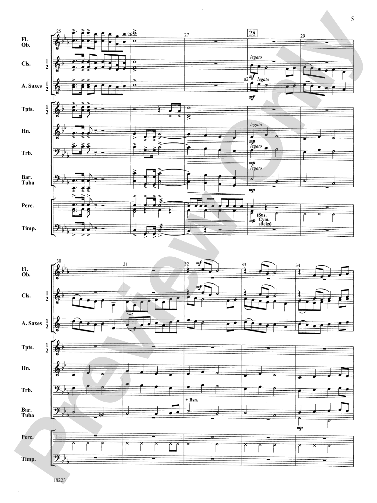March to Castle Rock: Concert Band Conductor Score & Parts