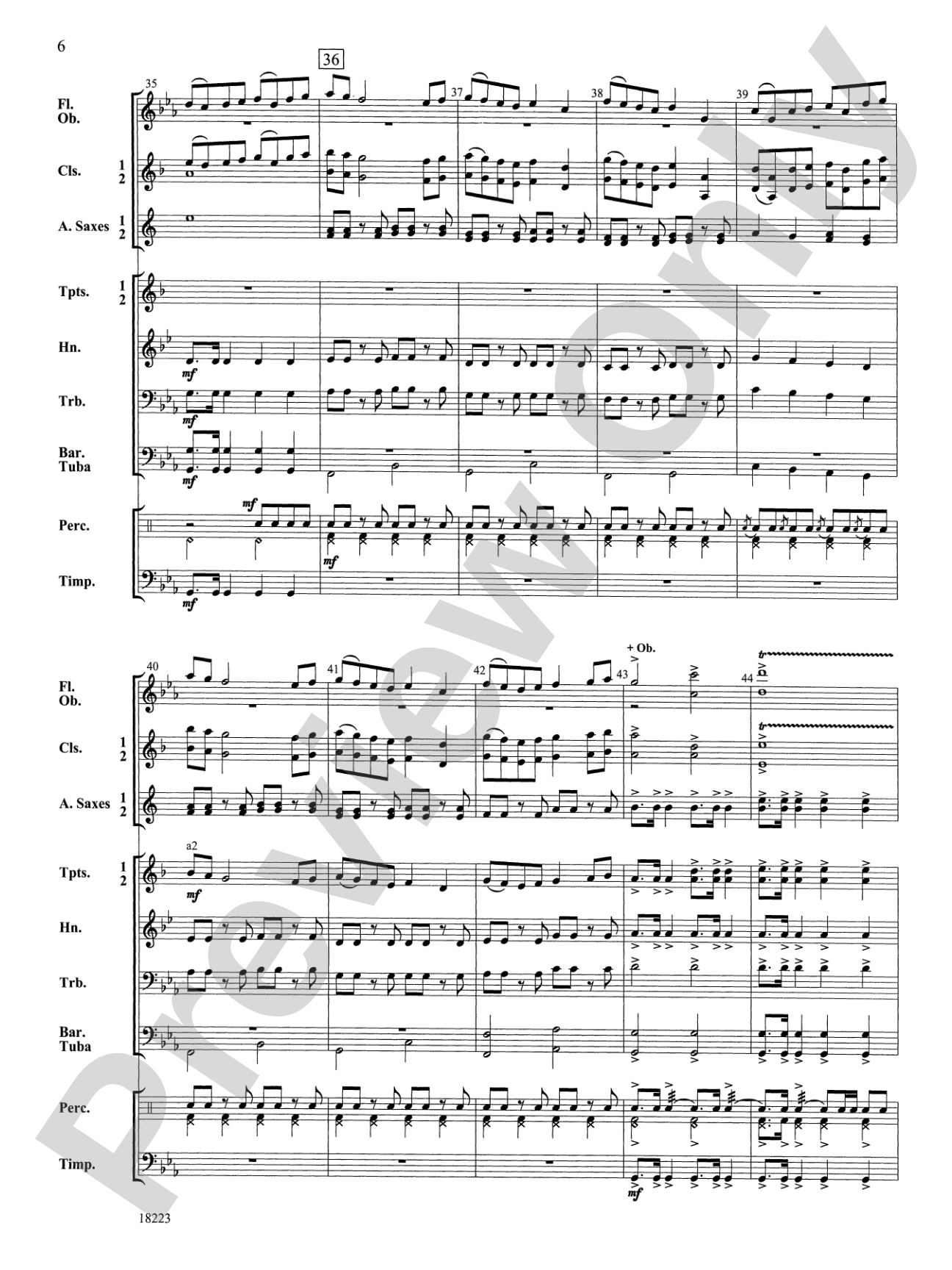 March to Castle Rock: Concert Band Conductor Score & Parts