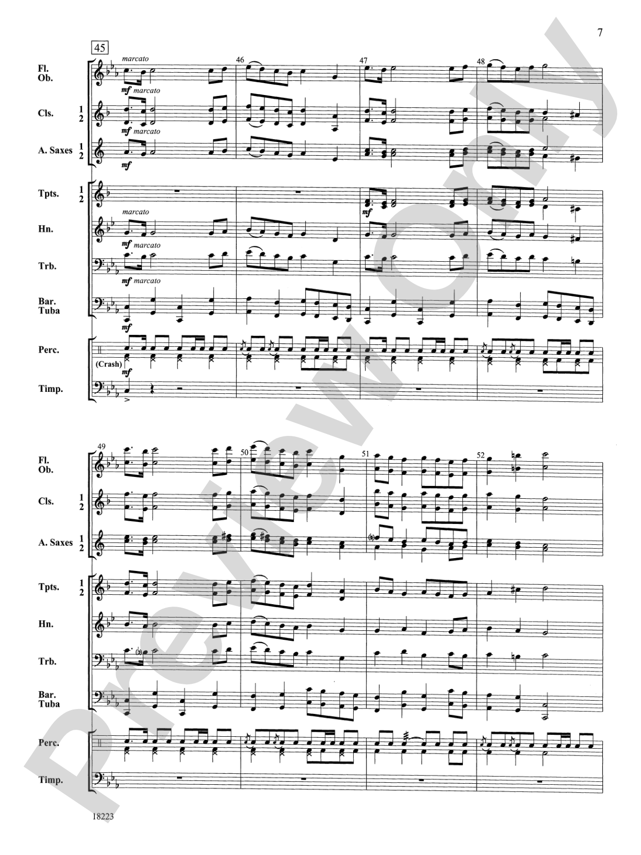 March to Castle Rock: Concert Band Conductor Score & Parts