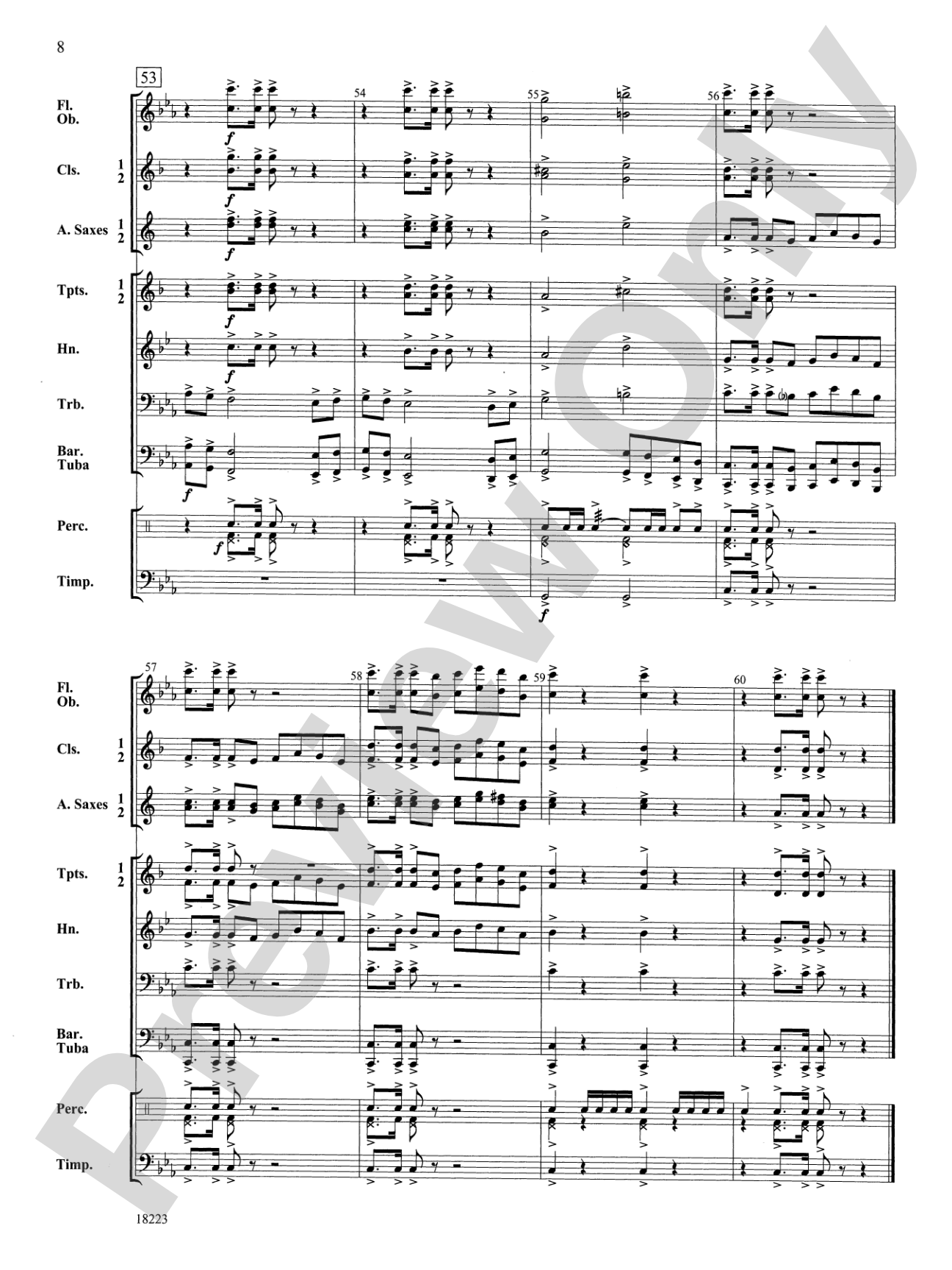 March to Castle Rock: Concert Band Conductor Score & Parts
