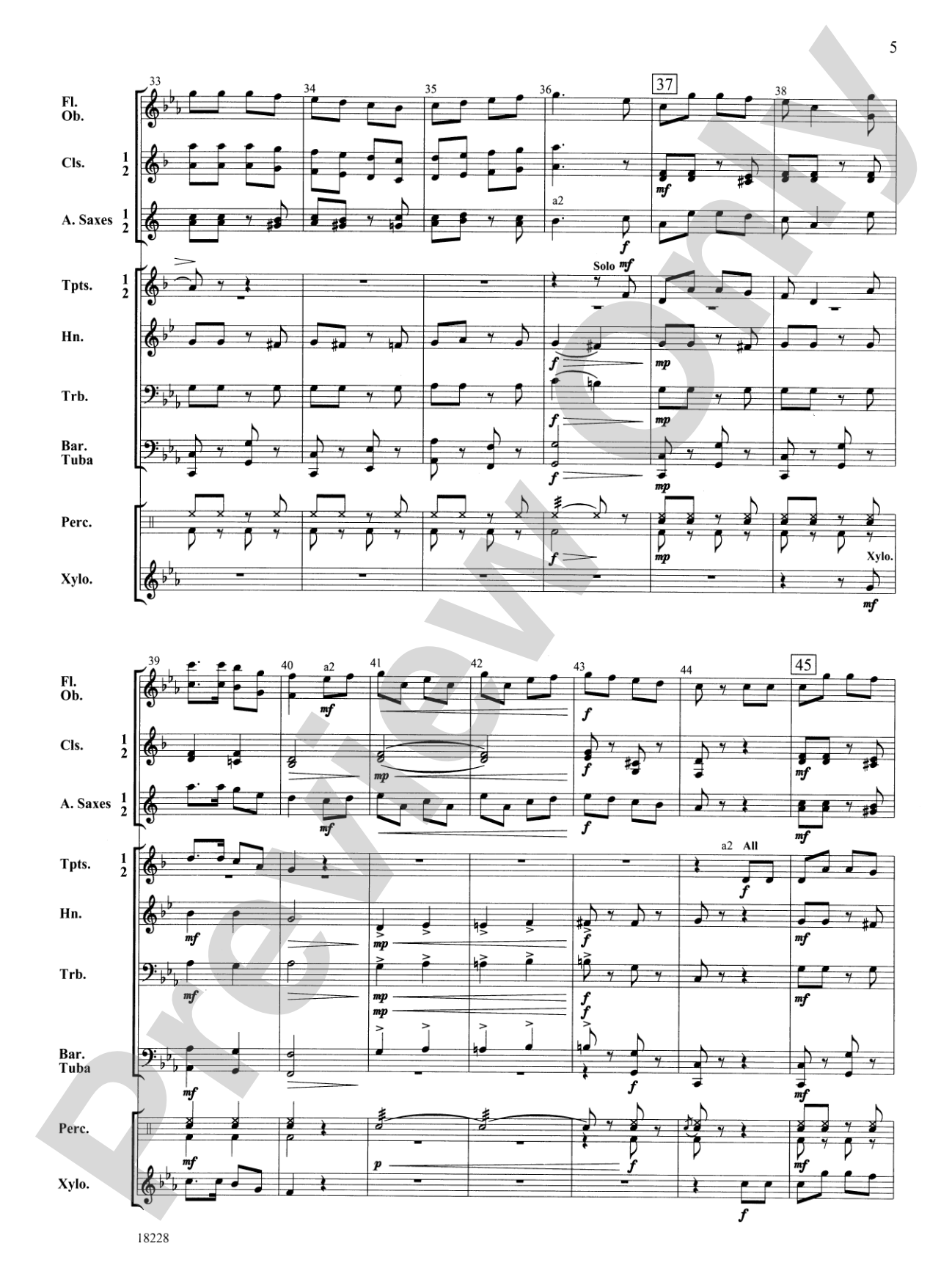 Australian Folk Fantasy: Concert Band Conductor Score & Parts