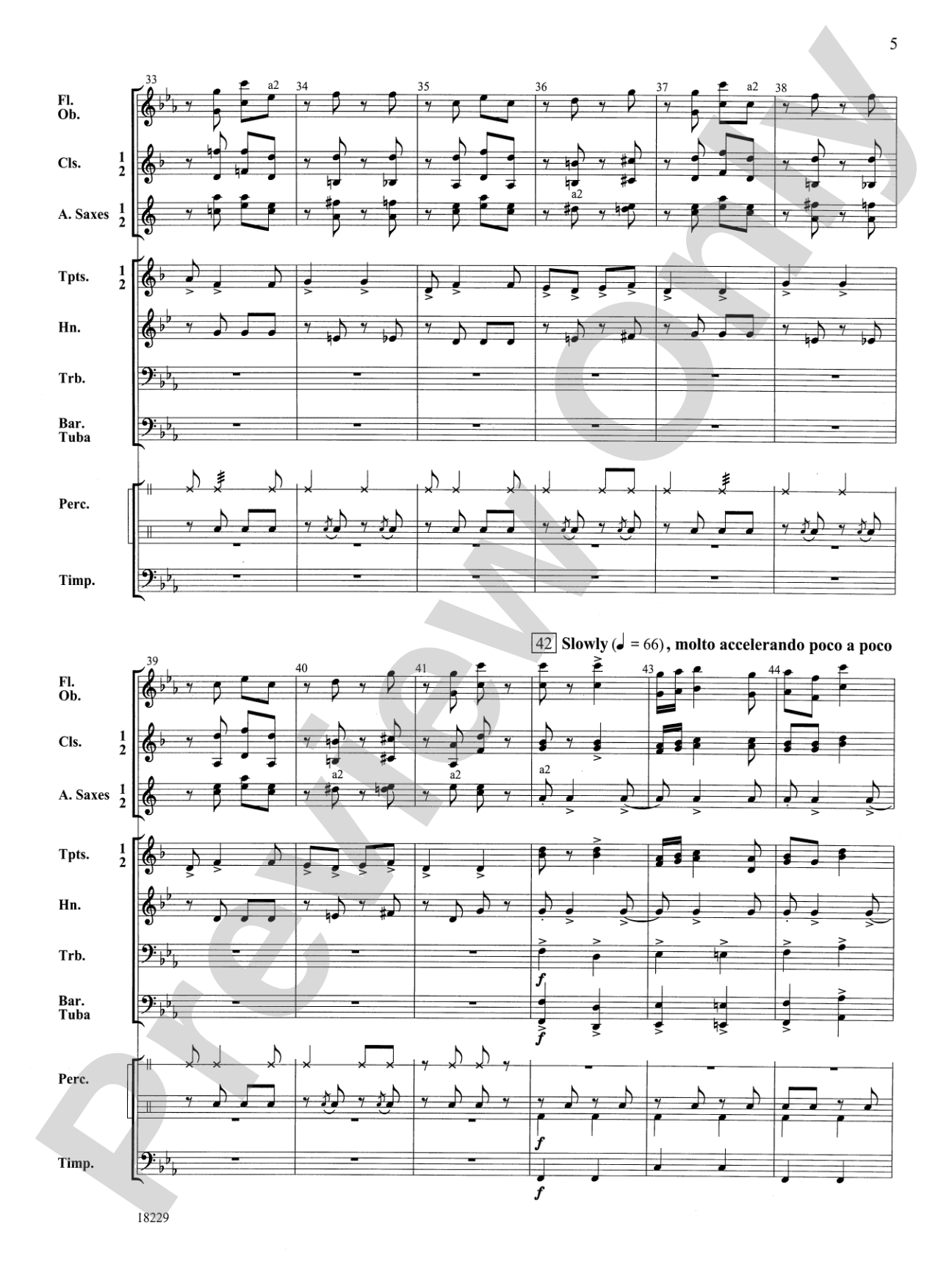 Russian Sailor's Dance (from "The Red Poppy"): Concert Band Conductor Score & Parts