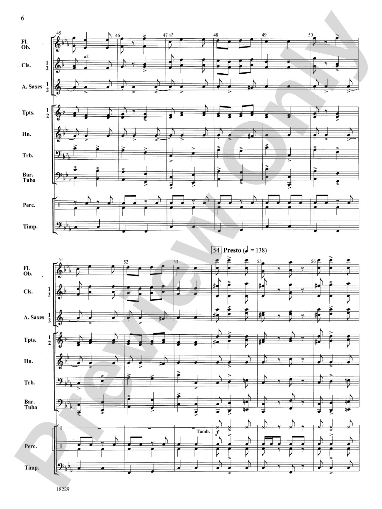 Russian Sailor's Dance (from "The Red Poppy"): Concert Band Conductor Score & Parts