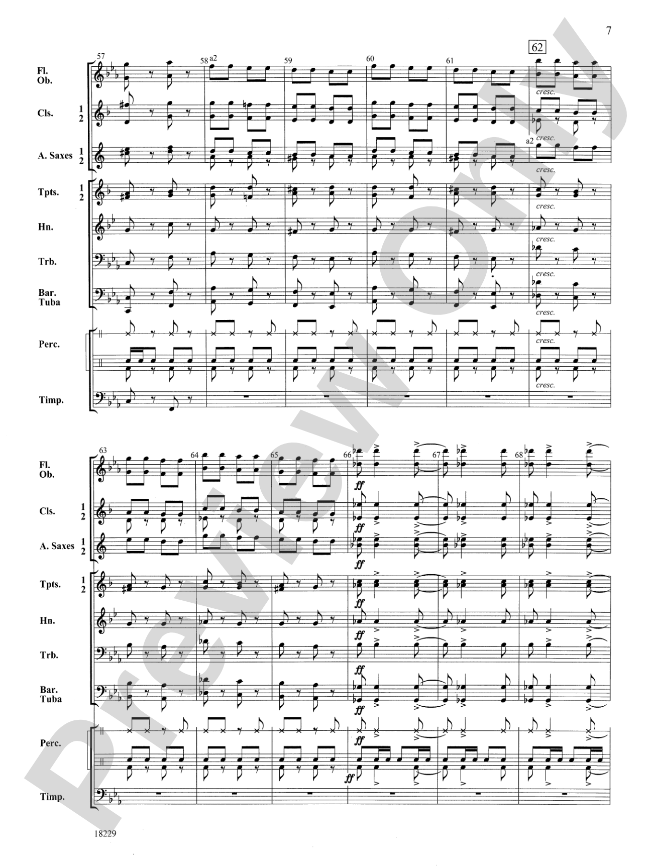 Russian Sailor's Dance (from "The Red Poppy"): Concert Band Conductor Score & Parts