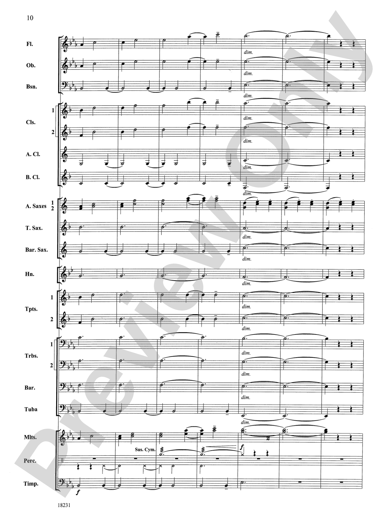 In a French Garden: Concert Band Conductor Score & Parts