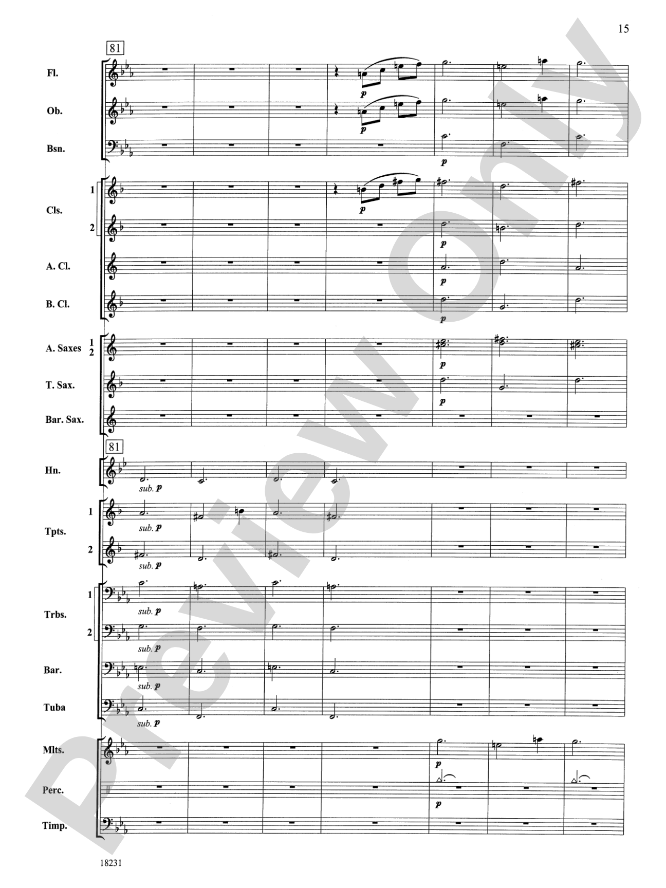 In a French Garden: Concert Band Conductor Score & Parts