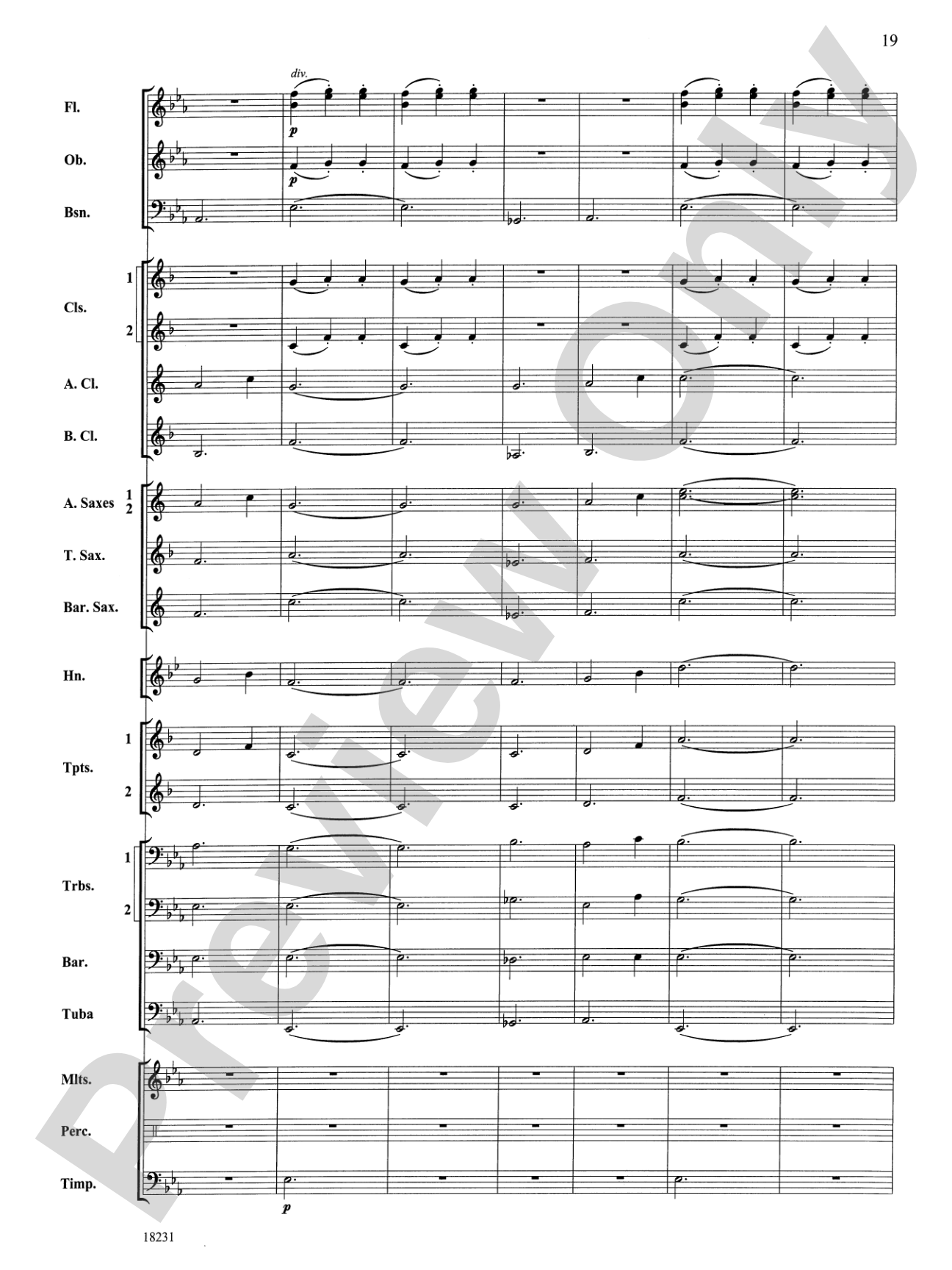 In a French Garden: Concert Band Conductor Score & Parts