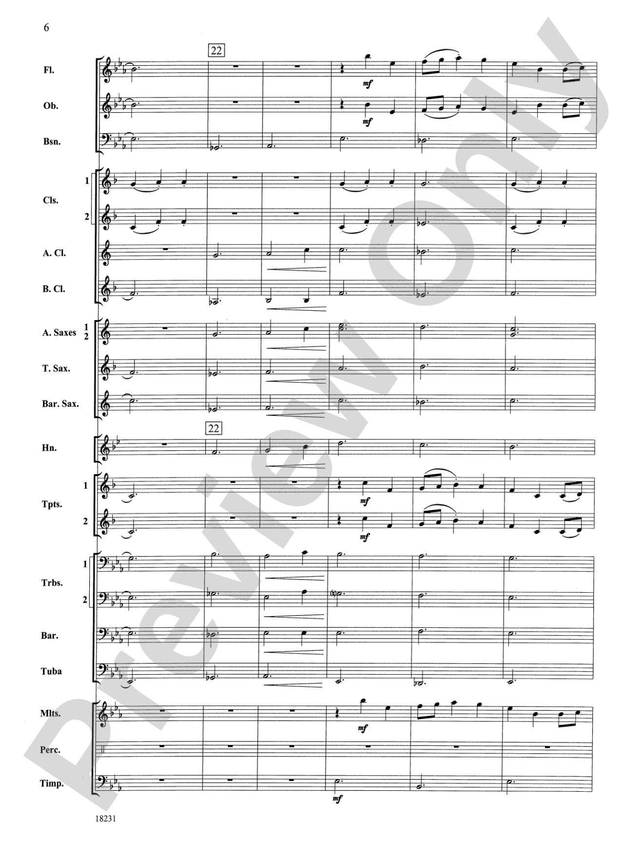 In a French Garden: Concert Band Conductor Score & Parts