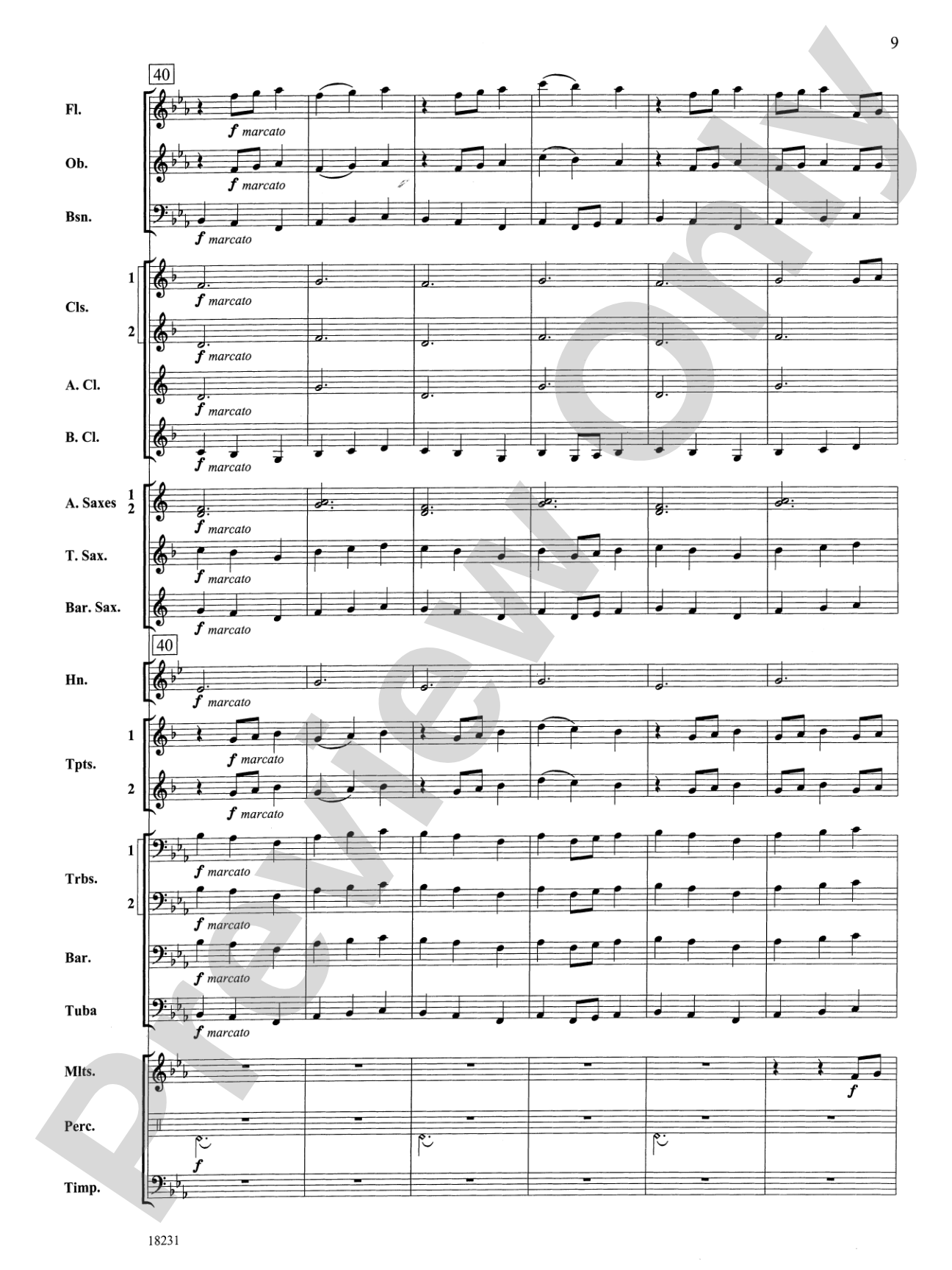 In a French Garden: Concert Band Conductor Score & Parts